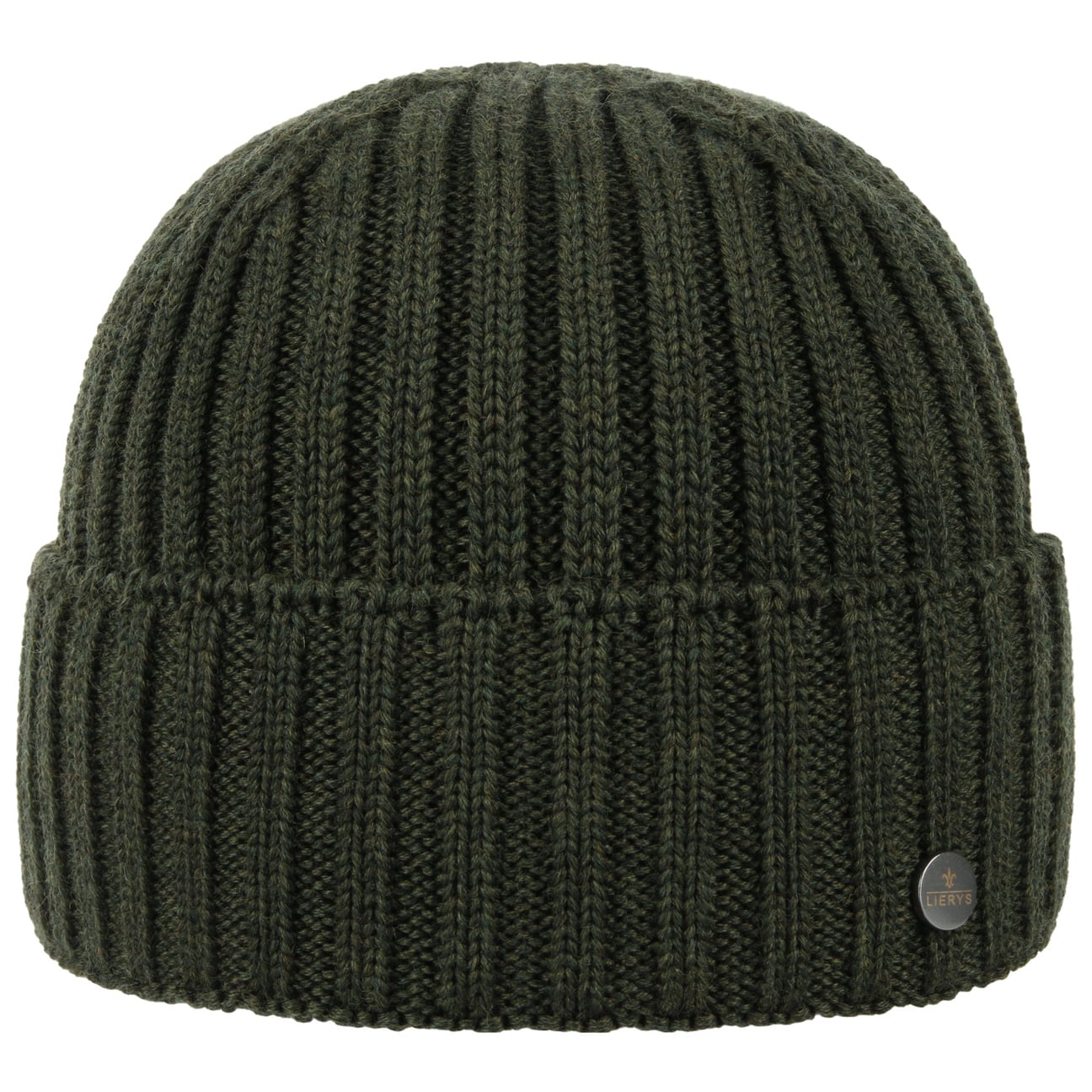 Lierys Merino Wool Rib Knit Beanie - Soft Winter Hat for Men & Women - Perfect for Skiing, Hiking & Cold Weather Activities