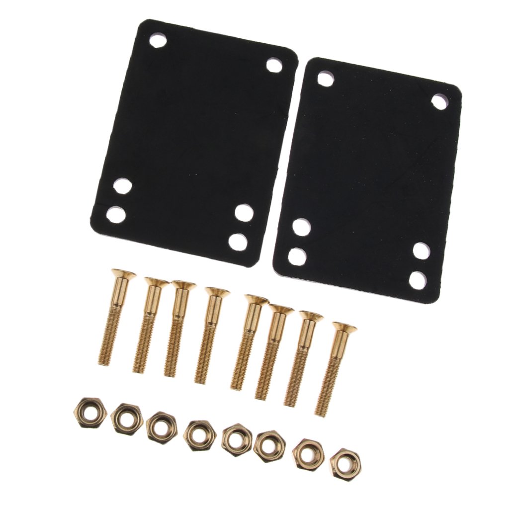 Colcolo Skateboard Riser Pads - Shock Absorbing Longboard Hardware with Bolts & Nuts - Perfect for Cruising, Downhill & Street Skateboarding