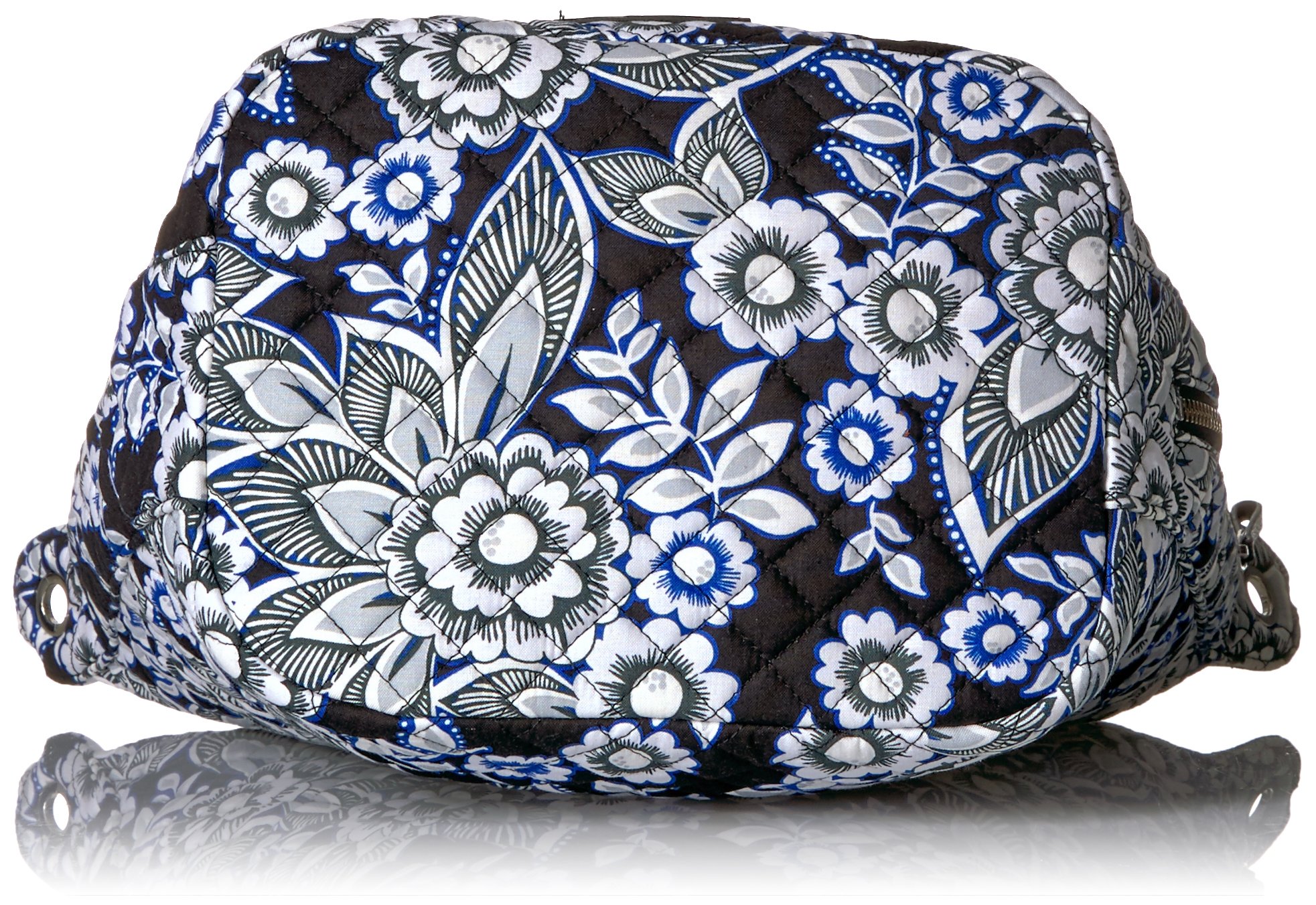 Vera Bradley Women's Cotton Carson Hobo Satchel Purse - Lightweight Shoulder Bag for Work, Travel & Everyday Use | Stylish Crossbody Handbag with Multiple Pockets