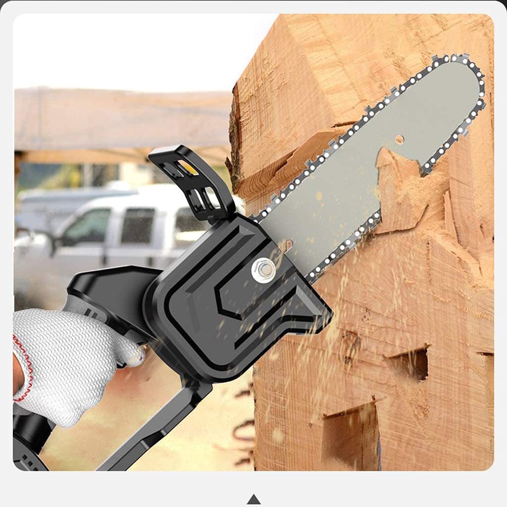 **3000mAh Cordless Chainsaw Battery - 8-Inch Handheld Electric Chainsaw for Cutting Wood & Tree Branches - Includes Safety Goggles & Tools - Adjustable Chain Tension - Perfect for DIY, Yard Work & Outdoor Projects**