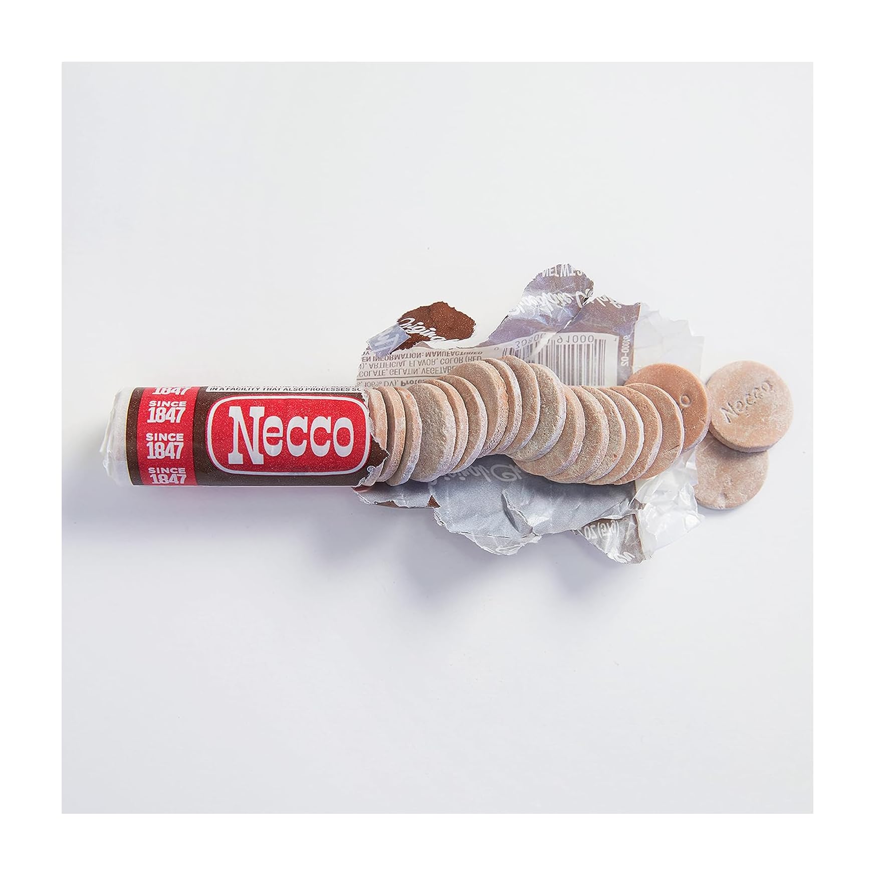 Necco Wafers Variety Pack - 12 Rolls (6 Chocolate & 6 Assorted Flavors) | Original Wafer Candy | Classic American Treat for Parties, Gifts & Nostalgic Snacking