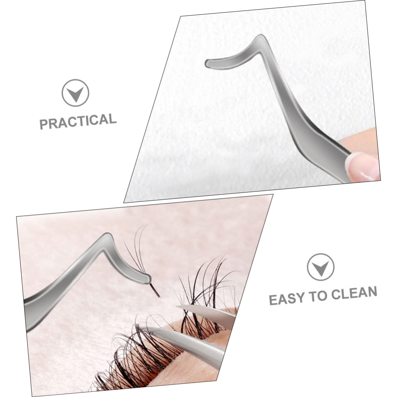 Beaupretty 3-Piece Eyelash Curler Set with Tweezers - Professional Eyelash & Eyebrow Styling Tools for Mascara, False Lashes & Makeup - Perfect for Bridal, Party & Daily Beauty Routine