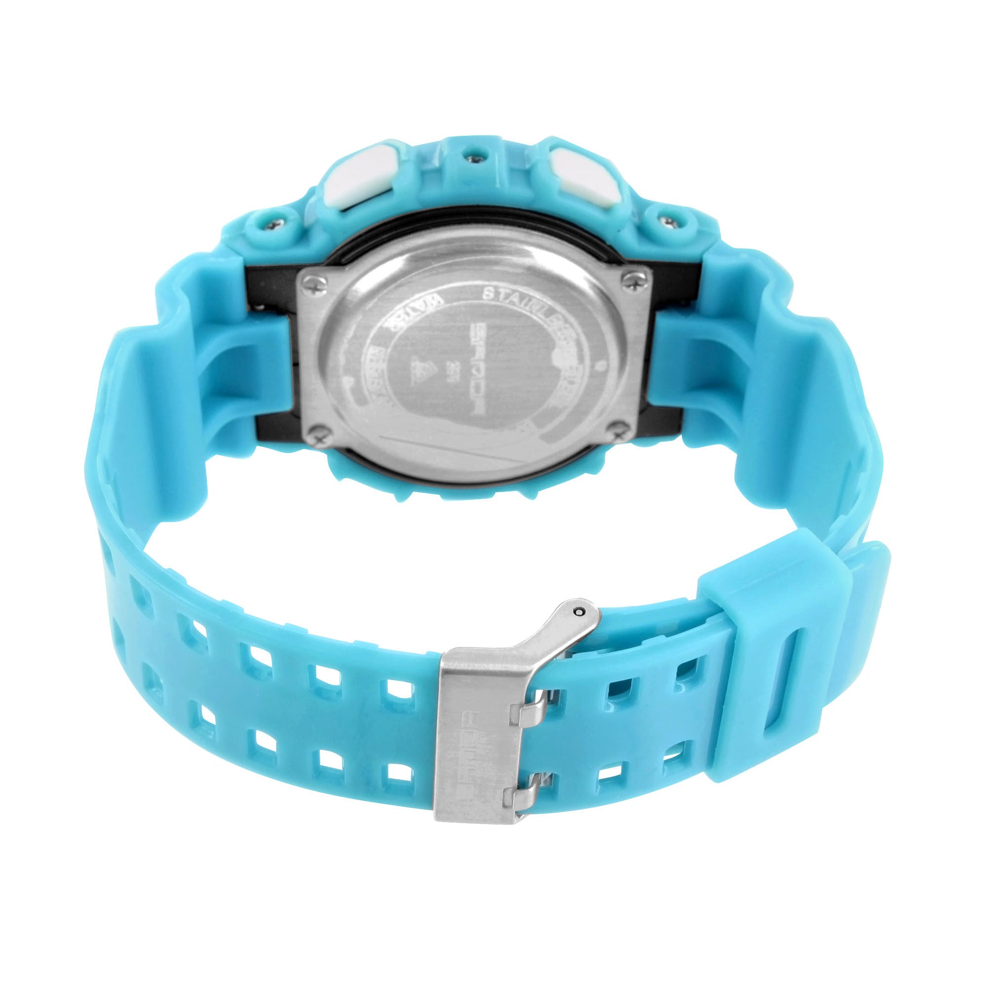 Sky Blue Sport Watch - Digital Analog Multifunctional Smartwatch for Men & Women - Perfect for Running, Swimming, Gym & Outdoor Activities