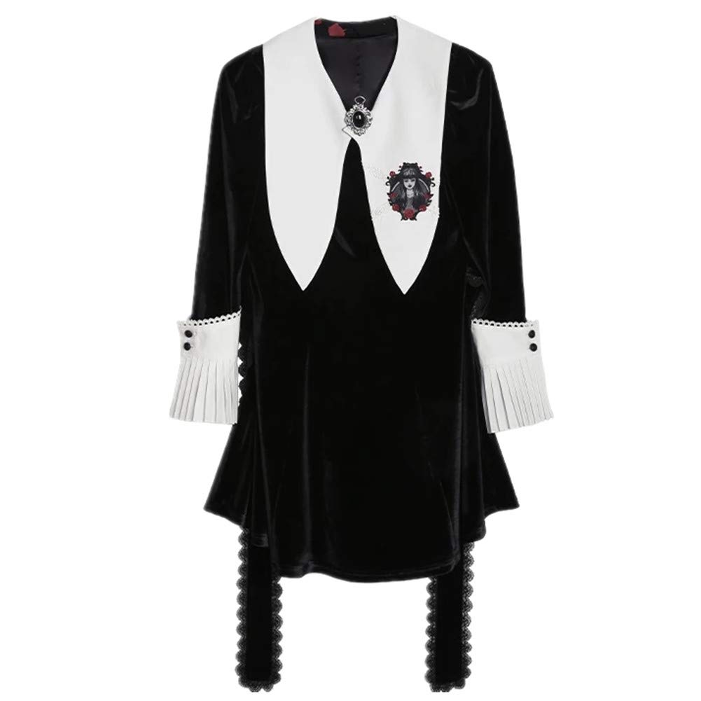 Junji Ito Tomie Kawakami Anime Cosplay Costume - Black Gothic Dress for Halloween, Comic Con & Cosplay Events