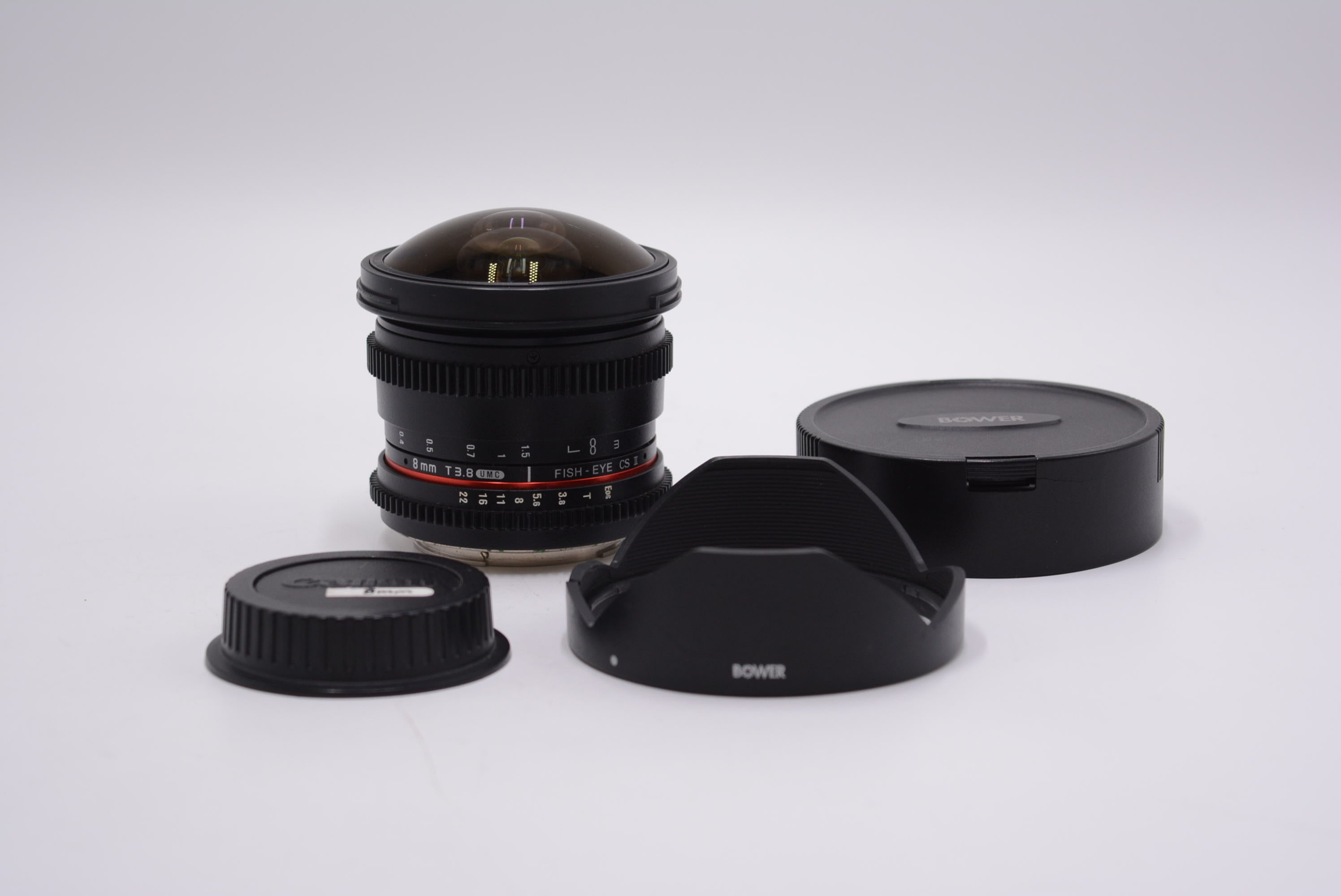 Bower 8mm F/3.5 Fisheye CS II Lens for Canon DSLR Cameras - Wide Angle Photography for Landscapes & Architecture (Used)