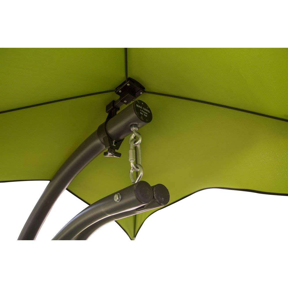 Free Standing Hammock Stand with Patio Lounge Chair - Outdoor Swings for Adults, Yard Hanging Chair & Backyard Lounger - Durable Green Hammock for Garden, Porch & Relaxation