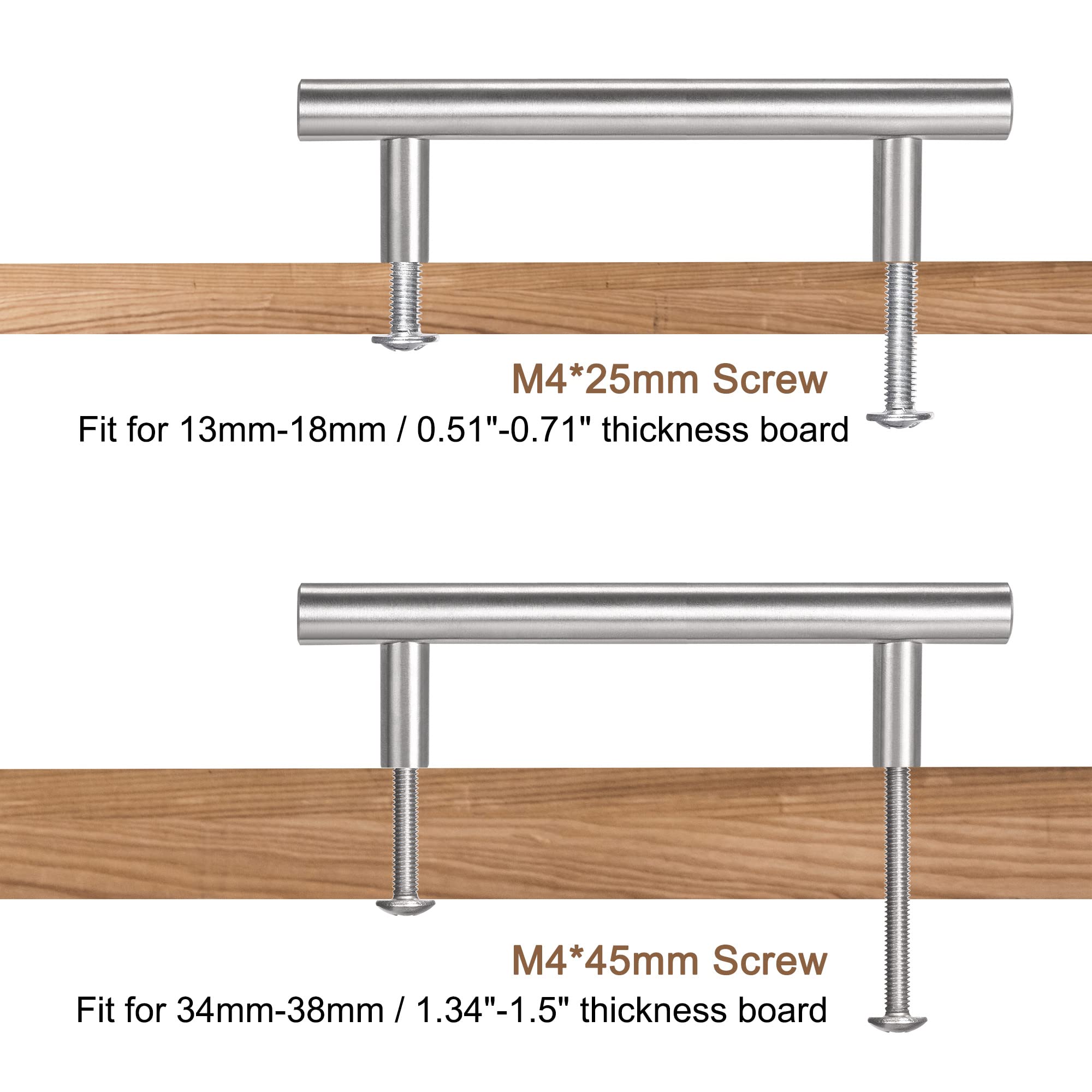 Stainless Steel T Bar Pull Handle 14