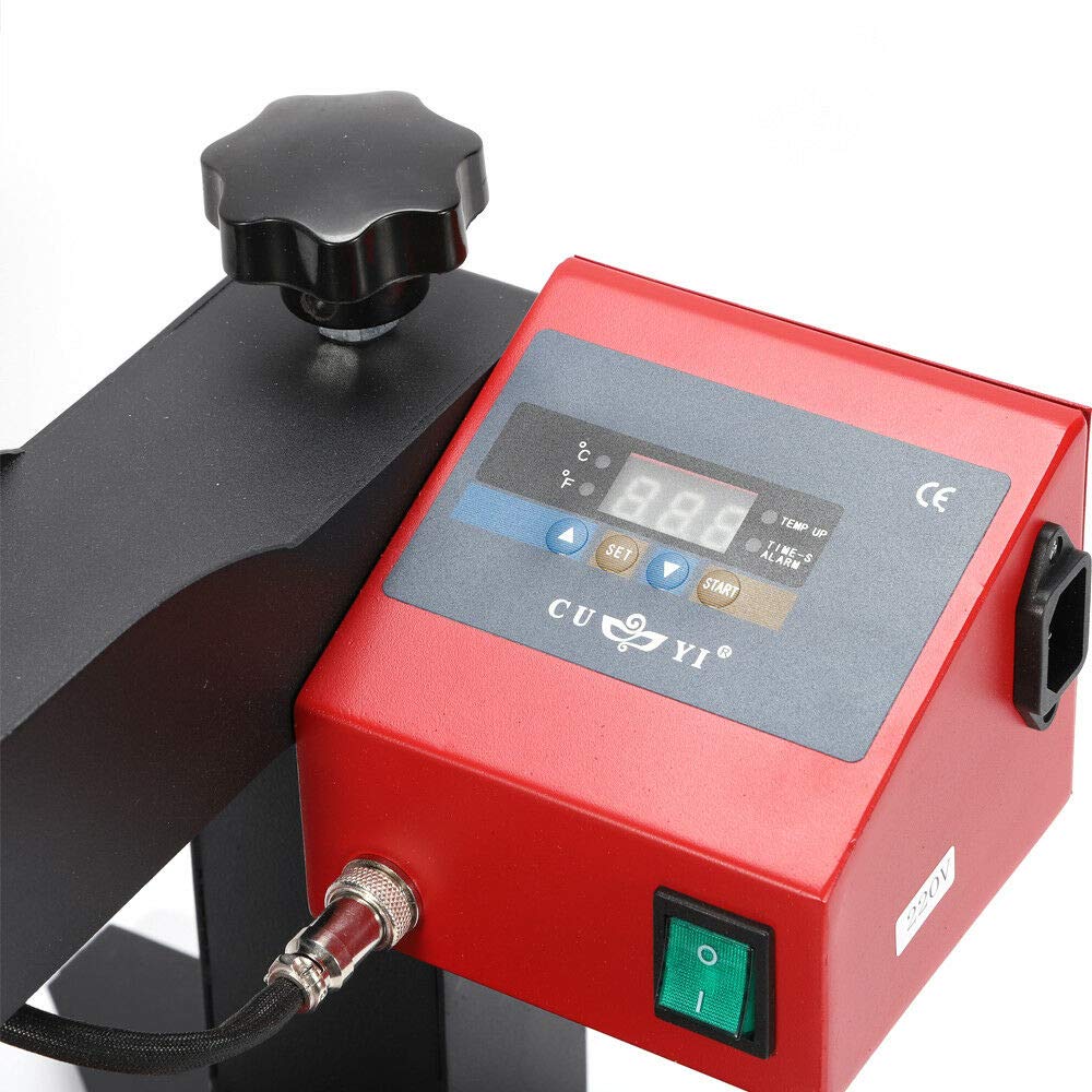 350W Digital Pen Heat Press Machine with LCD Display - 6x Ballpoint Pen Heat Transfer Printer for Custom Logo & Branding (Perfect for Small Business, DIY Crafts & Personalized Gifts)
