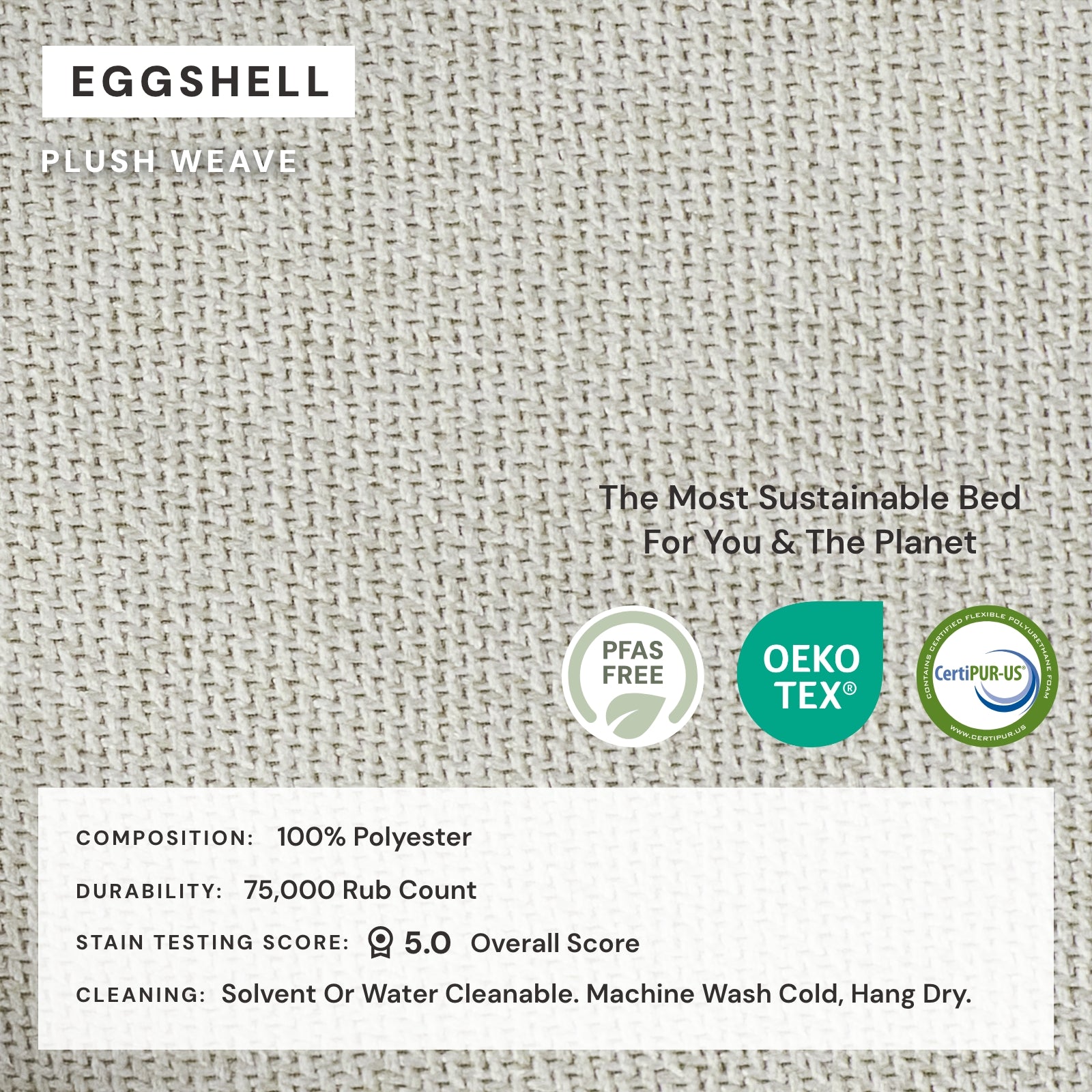 Modular Performance 4-Seater Sectional Sofa in Eggshell | Relaxed Blend Fabric | Perfect for Living Room, Family Room & Home Theater