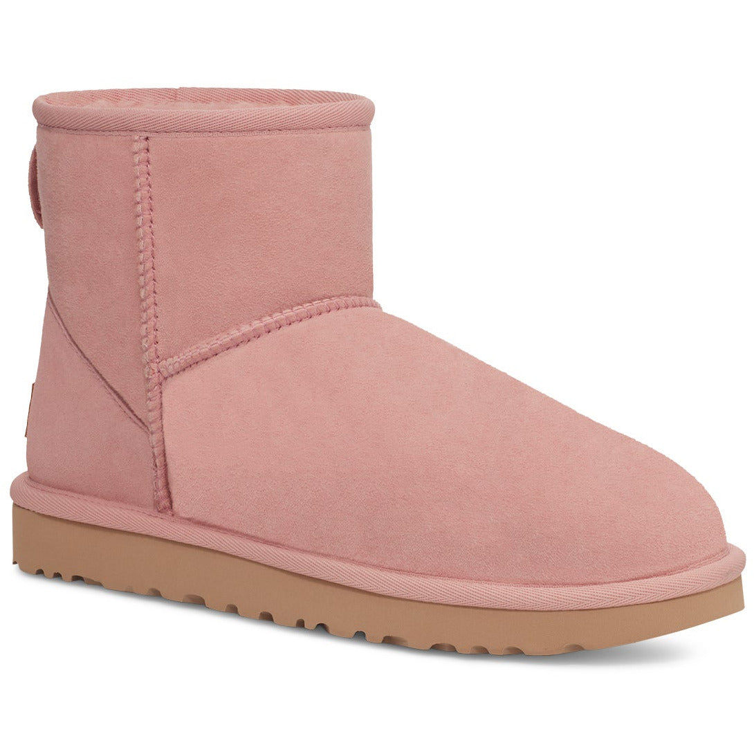 UGG Women's Classic Mini II Boots - Pink Cloud Shearling Winter Boots for Women | Warm & Comfortable Snow Boots for Casual Outfits & Cold Weather
