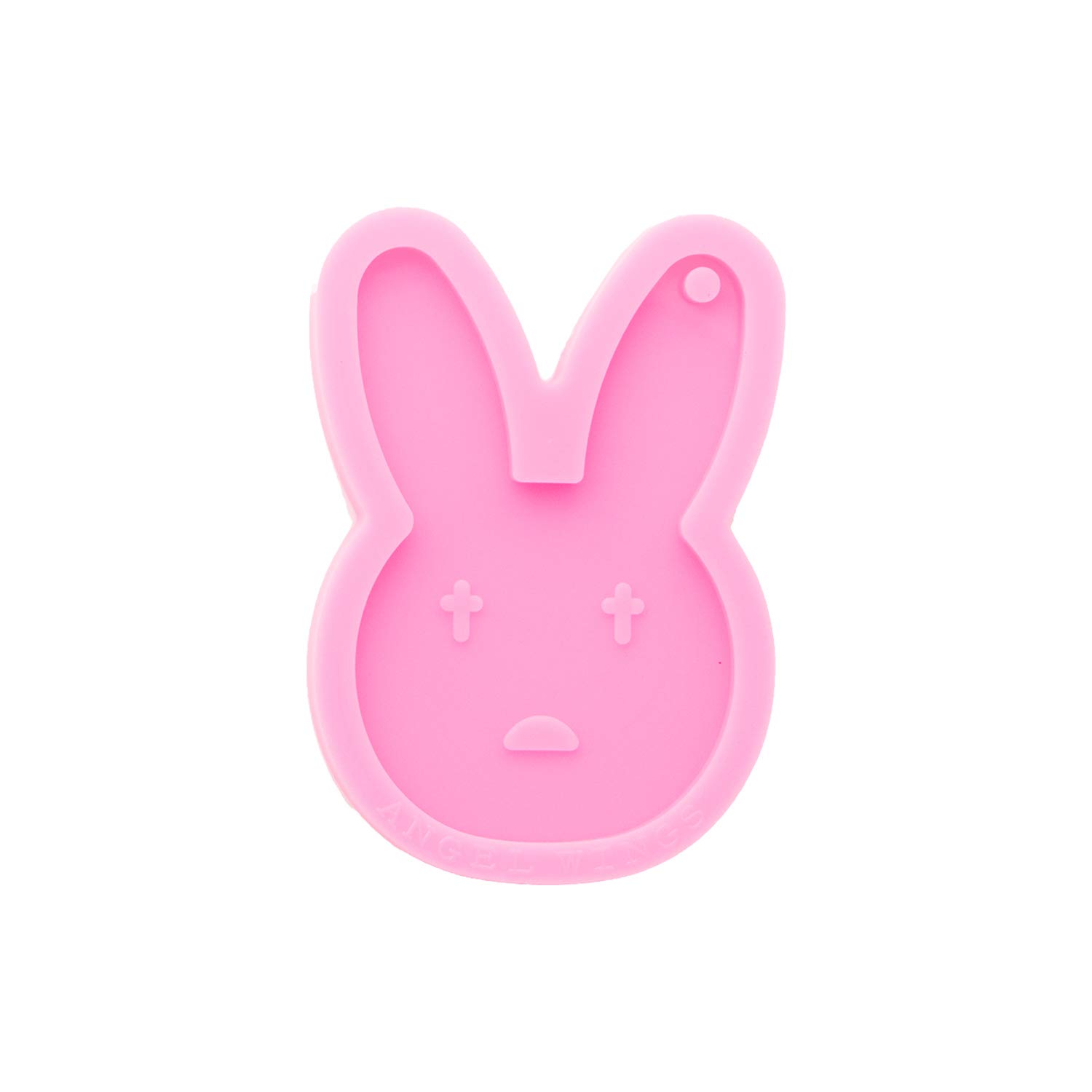 DIY Super Shiny Rabbit Head Keychain Mold - Silicone Resin Mold for Polymer Clay & Epoxy Crafts - Cute Animal Luggage Tag & Bag Pendant (Perfect for Handmade Jewelry, Gift Making & DIY Projects)
