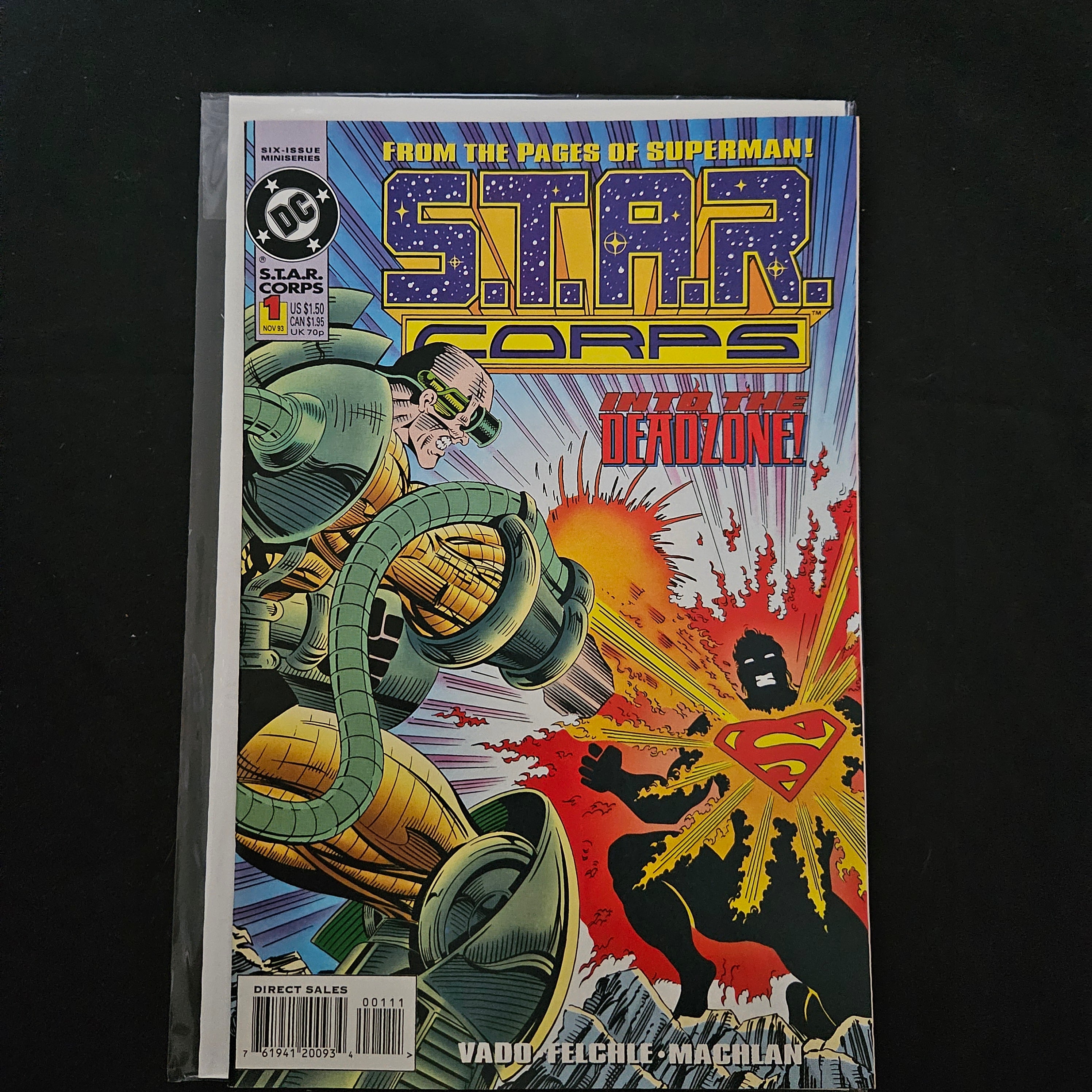 S.T.A.R. Corps #1: The Dark Side of the Moon - DC Comics Vintage 1992 Issue - Collectible Comic Book for Superhero Fans & DC Universe Enthusiasts - Perfect for Comic Collections, Gifts, and Nostalgic Reading