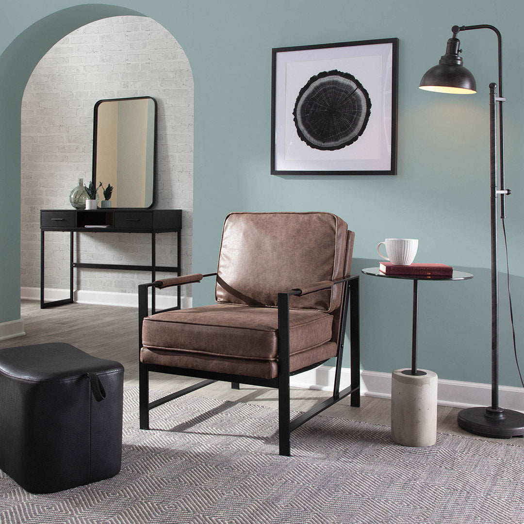 Franklin Arm Chair - Modern Comfortable Upholstered Lounge Chair for Living Room, Office, and Reading Nook - Perfect for Relaxing, Working, and Decorating Your Home