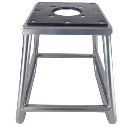 MILLION PARTS Heavy Duty 1000LB Capacity Motorcycle Stand - Silver Steel Motocross Dirt Bike Maintenance Stand for Hoist Lift & Repair | Perfect for Garage Workshop, DIY Bike Maintenance & Professional Mechanic Use