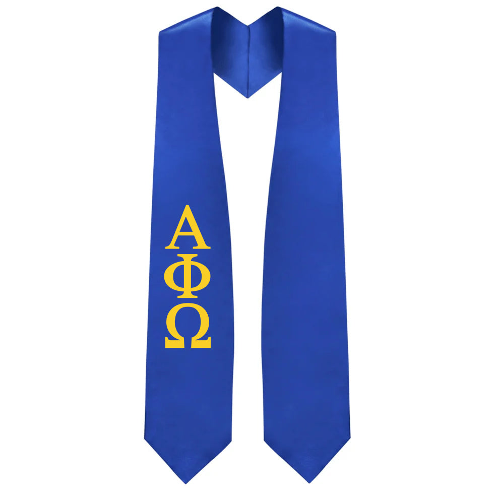 Alpha Phi Omega Greek Lettered Stole - Graduation Stole for Fraternity & Sorority Members - Perfect for Graduation Ceremonies, Greek Events, and Alumni Gatherings