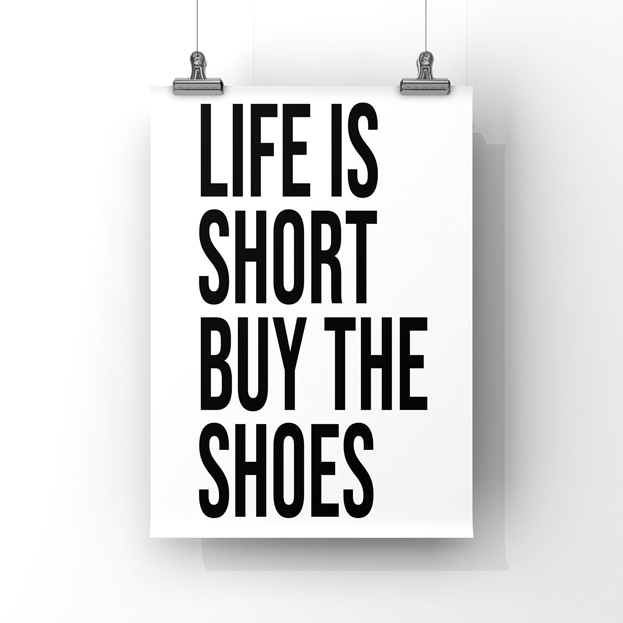 Trending Fashion Wall Art Prints - Prada Marfa & Quote Decor for Bedroom, Best Friend Gift - Perfect for Home Decor, Living Room & Office Wall Art - 