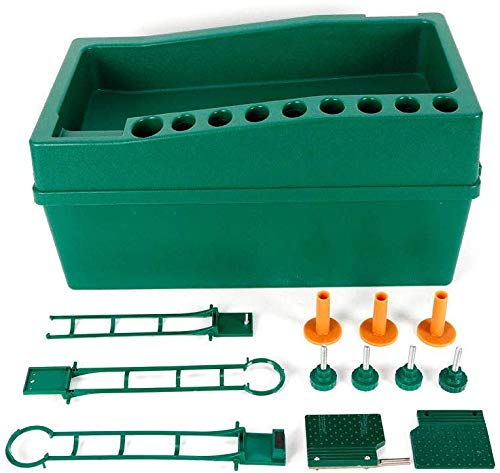 Automatic Golf Ball Dispenser & Tee Up Machine - No Power/No Electricity Required Golf Club Organizer (Green, US Stock) - Perfect for Driving Range, Home Practice & Golf Course Use