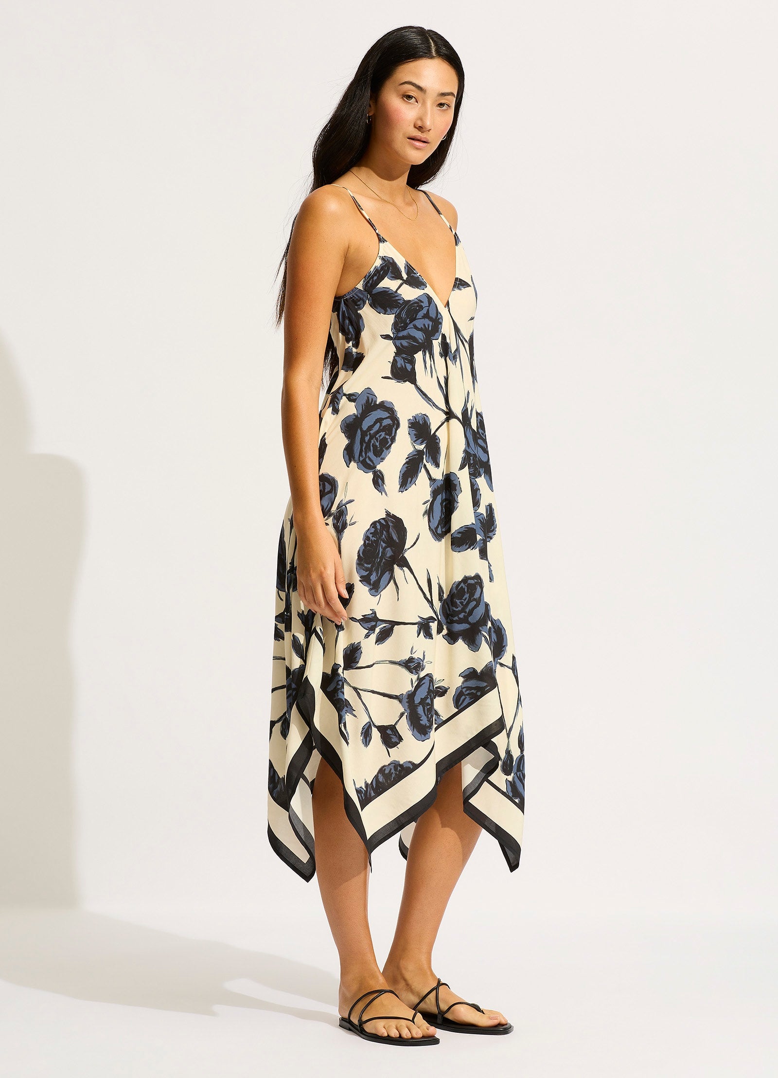 Elegant Rococo Scarf Dress in Black - Vintage Inspired Flowy Maxi Dress for Women | Perfect for Weddings, Parties & Special Occasions