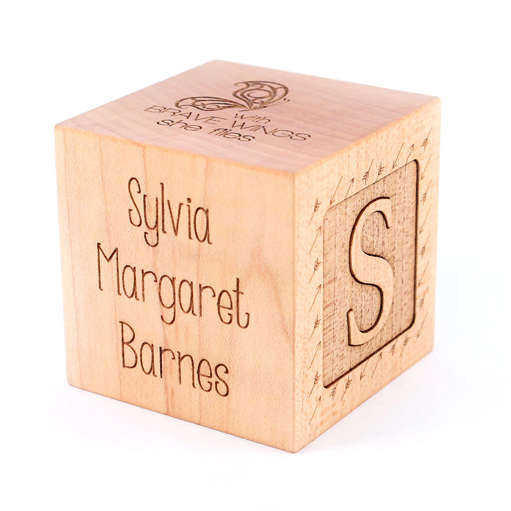 Personalized Baby Girl Birth Keepsake Block - Custom Wooden Memory Block with Name, Date & Weight - Perfect Nursery Decor, Christening Gift & First Birthday Present