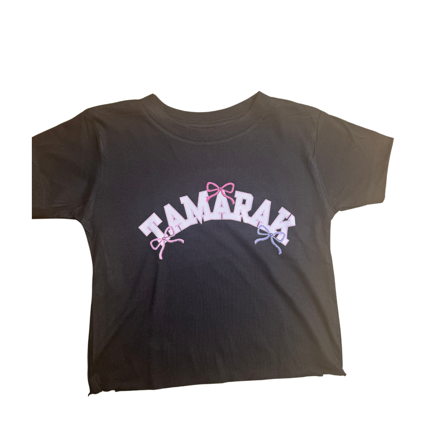 LaLa Land Day Camp Bows Tee - Cute Bow Print T-Shirt for Kids | Soft Cotton Camp Shirt for Girls | Perfect for Summer Camp, Playdates & Outdoor Activities