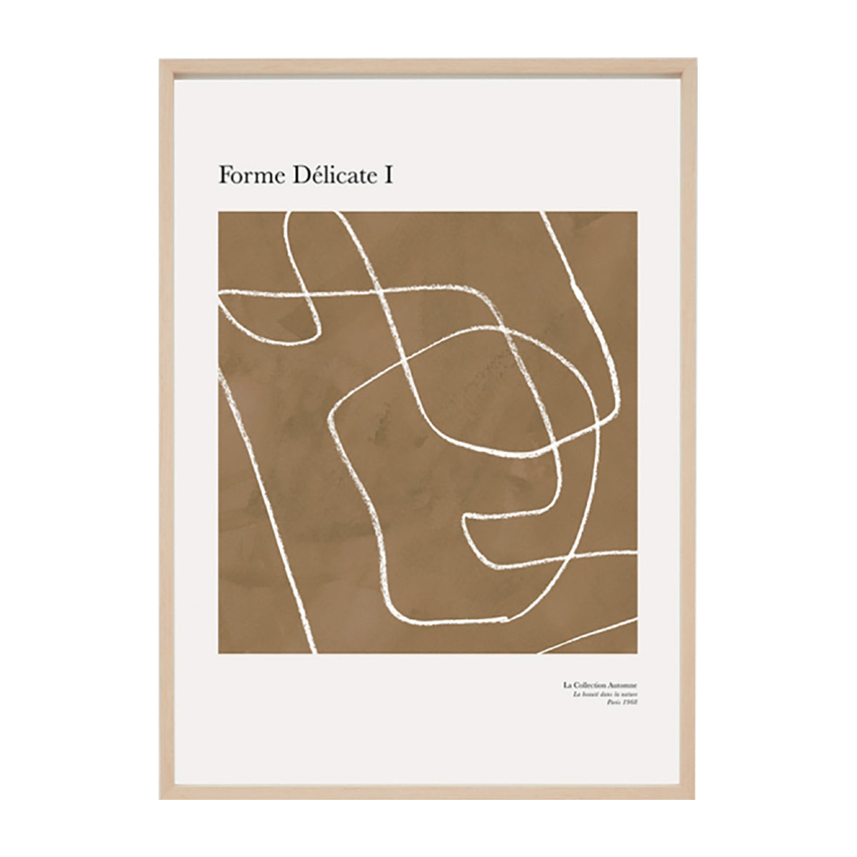 Delicate Contours 1 Framed Print - Elegant Wall Art Decor for Living Room, Bedroom & Office - Perfect Home Decoration Gift