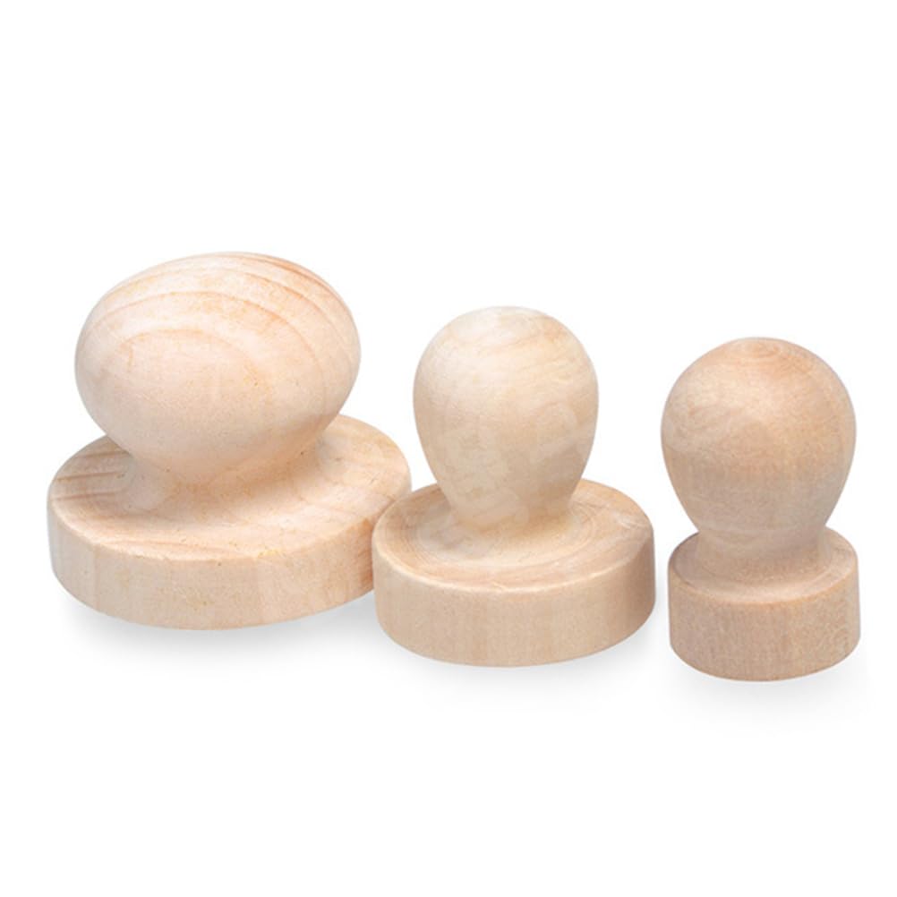 Healifty 5pcs 3.8cm Wooden Knobs for Drawers & Cabinets - DIY Craft & Scrapbooking