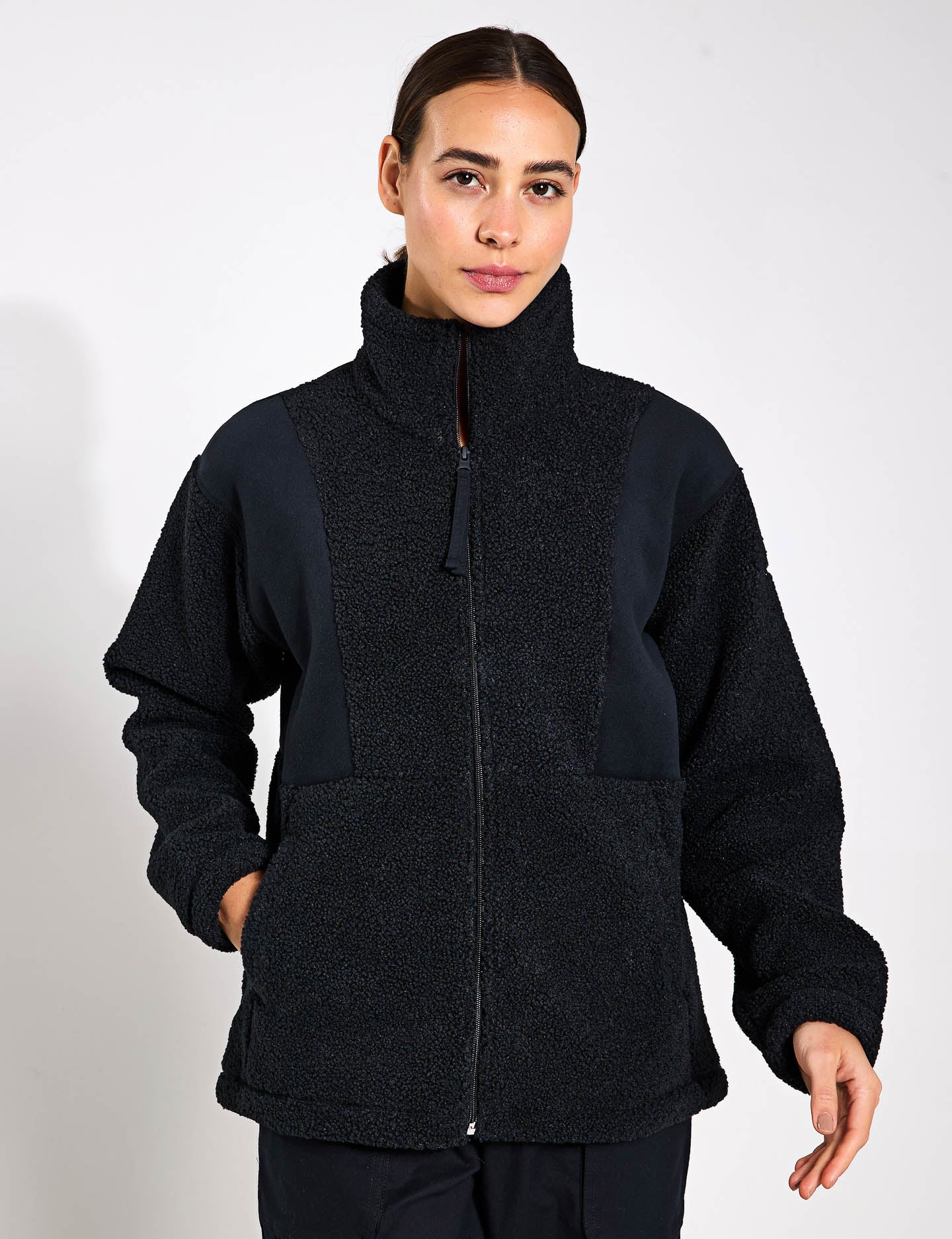 Panorama Full Zip II Fleece Jacket for Men & Women - Soft & Warm Winter Outerwear - Black - Perfect for Hiking, Camping & Outdoor Activities