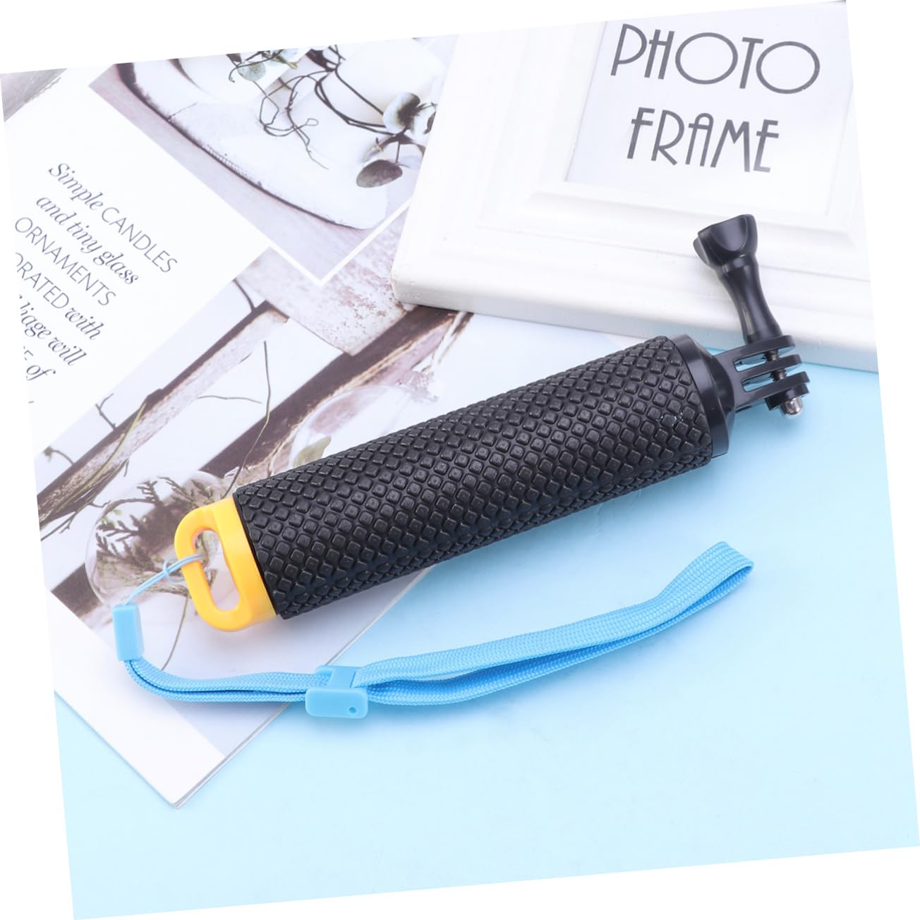 OSALADI Floating Stick Hand Grip - Compact Lightweight Action Camera Accessory for Diving, Snorkeling & Water Sports (Yellow) | Perfect for GoPro, DJI & Underwater Photography