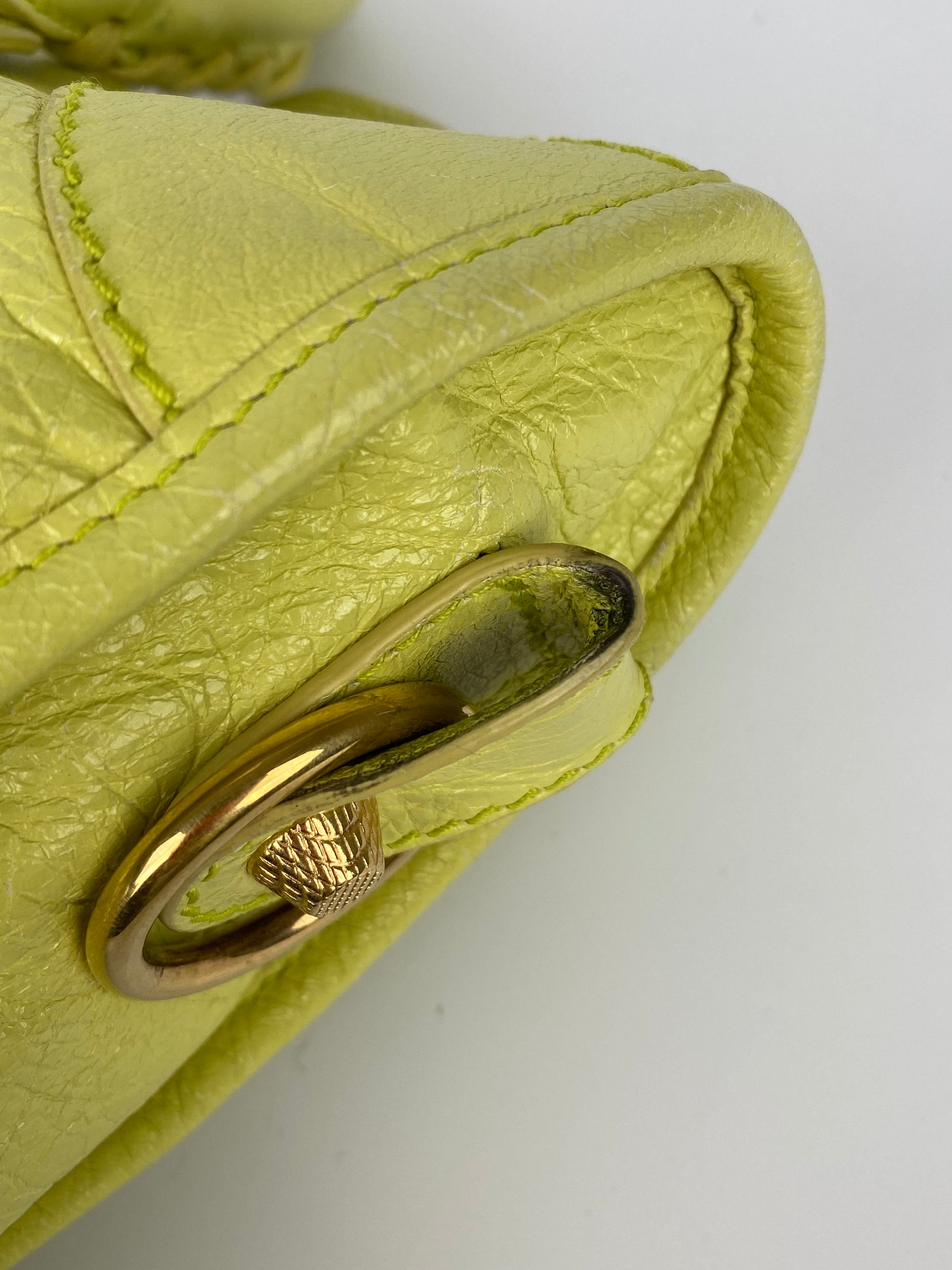 Balenciaga Pistachio Yellow Medium City Bag - Luxury Designer Handbag for Women | Perfect for Work, Travel & Everyday Use