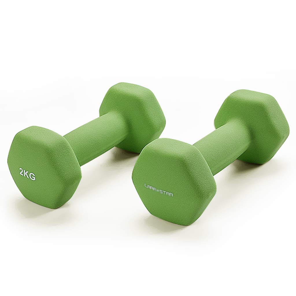 FHPEWXDG Small Dumbbells for Home Fitness - Neoprene Coated Slim Arm Dumbbells with Cast Iron Core - Unisex Workout Equipment for Fat Loss & Strength Training - Perfect for Home Gym, Office Workouts & Women's Fitness