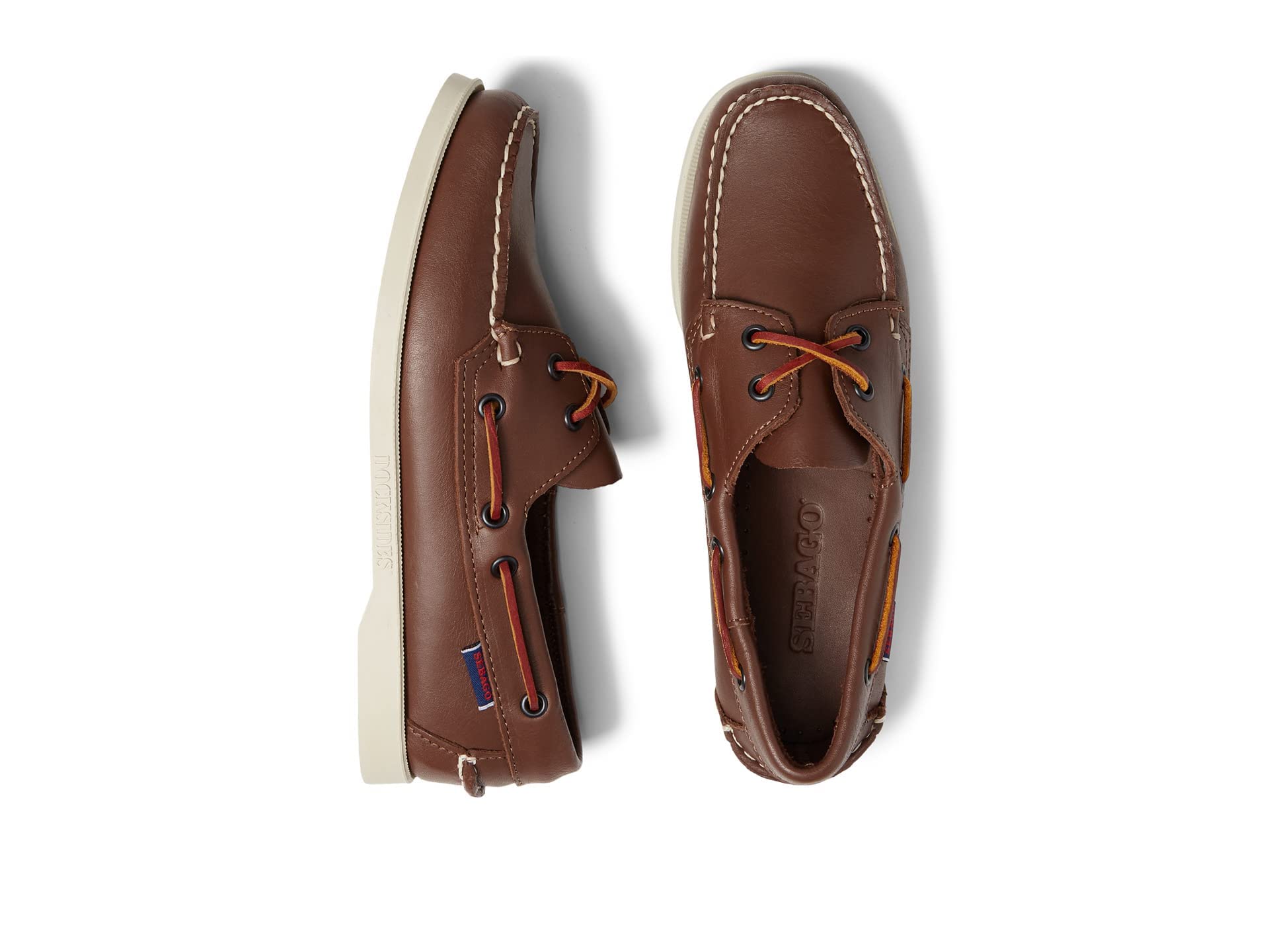 Sebago Men's Docksides Portland Boat Shoes - Classic Leather Deck Shoes for Casual Wear, Sailing & Outdoor Activities