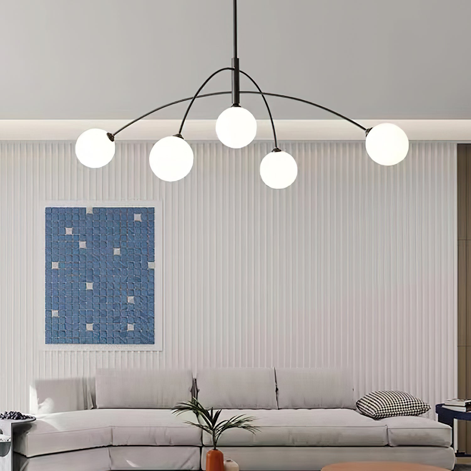 Elegant Fellows Chandelier - Modern Crystal Ceiling Light Fixture for Dining Room, Living Room & Bedroom | Perfect for Home Decor & Interior Design