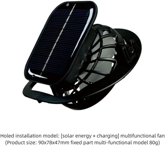 Solar Powered Cooling Fan Hat - Wide Brim Outdoor Sun Hat with USB Rechargeable Fan for Fishing, Hiking, Gardening & Beach Activities - UV Protection Summer Hat for Men & Women