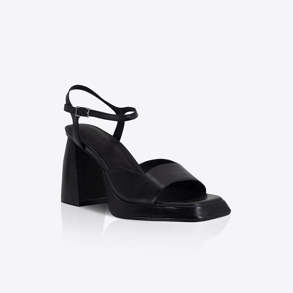 Elegant Black Eva Heels - Comfortable Women's High Heels for Party, Wedding & Evening Events