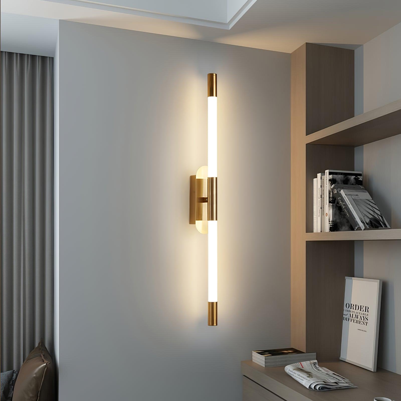Agnes Sconce Wall Light - Modern Brass Wall Sconce for Bedroom, Living Room & Hallway - Elegant Lighting Fixture for Home Decor