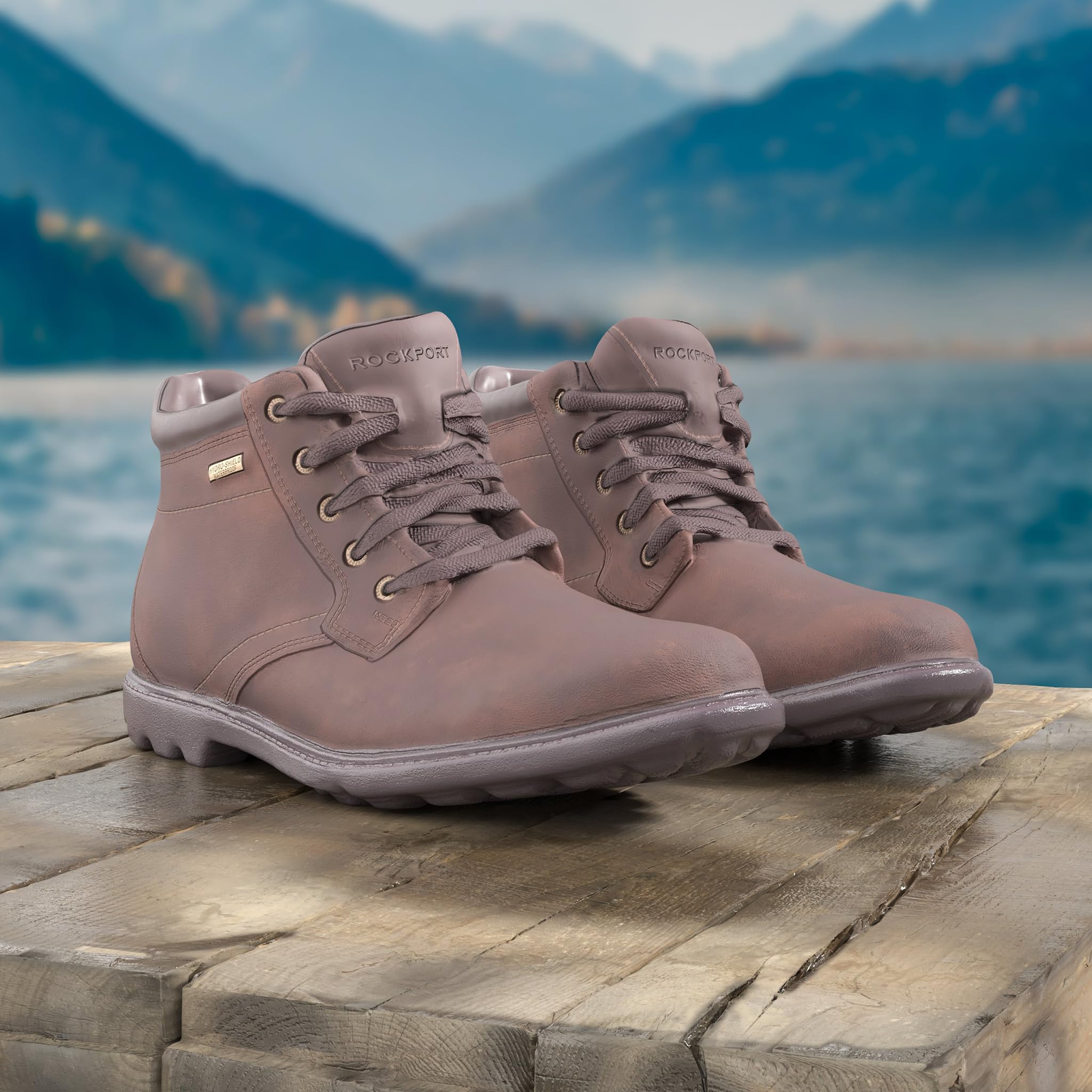 Rockport Men's Storm Surge Plain Toe Boot - Waterproof Hiking & Work Boots for Outdoor Adventures & Casual Wear