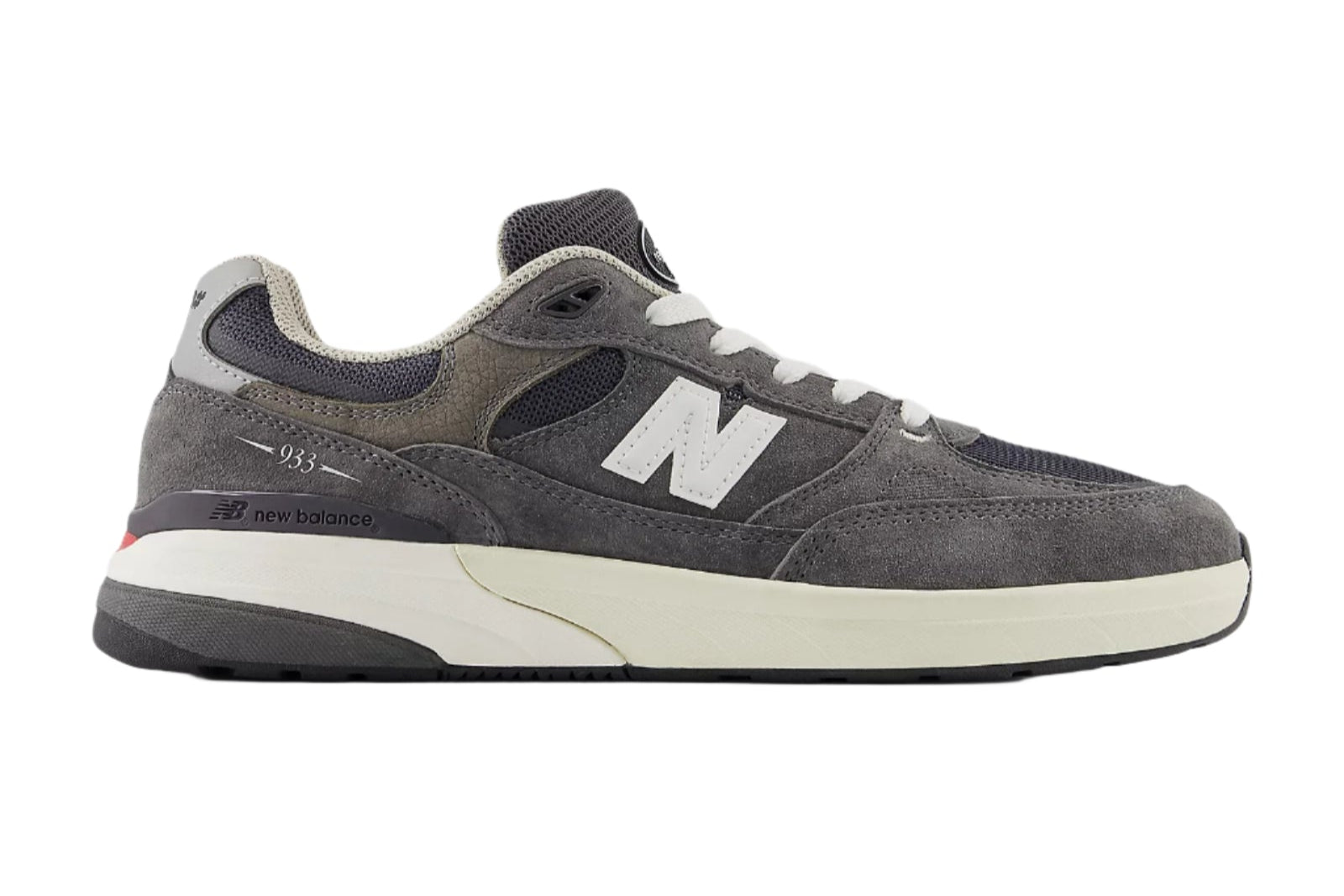 New Balance Numeric Andrew Reynolds 933GDY Skate Shoes - Dark Grey/White for Men | Durable & Comfortable for Street Skating & Casual Wear