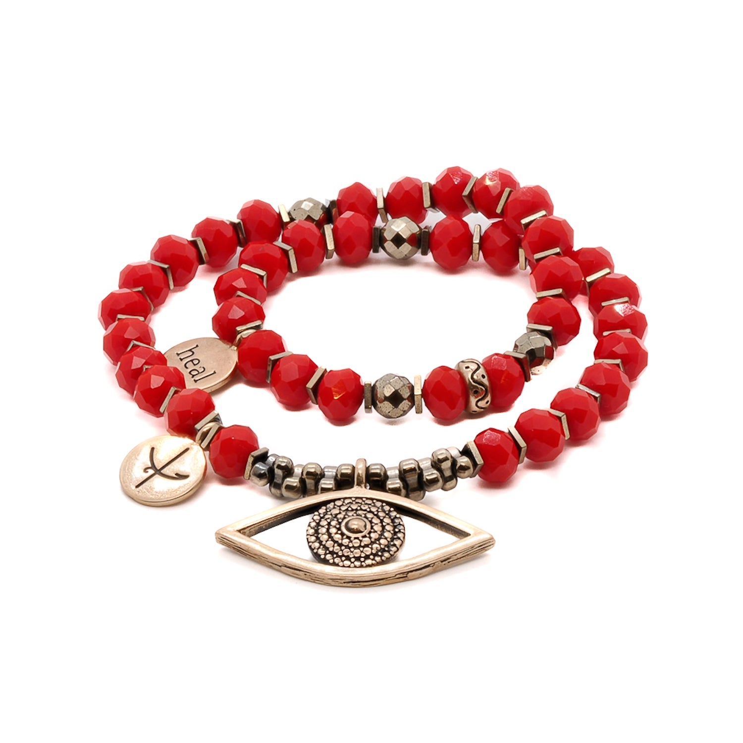 Evil Eye Protection & Healing Red Double Wrap Bracelet - Spiritual Jewelry for Positive Energy, Good Luck & Chakra Balance | Perfect for Meditation, Yoga & Daily Wear