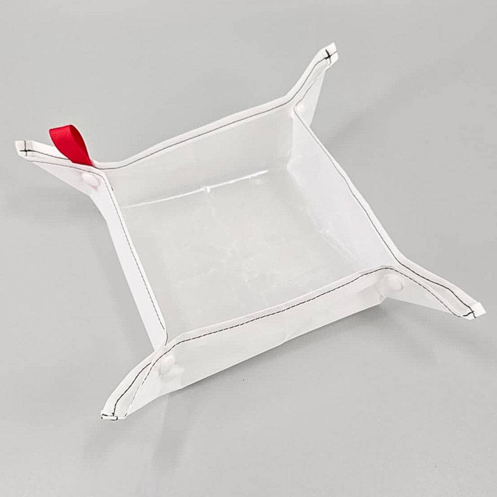 Ultralight Portable Dog Bowl - Collapsible Travel Pet Food & Water Dish for Dogs - Perfect for Hiking, Camping & Outdoor Adventures (White, D50T)