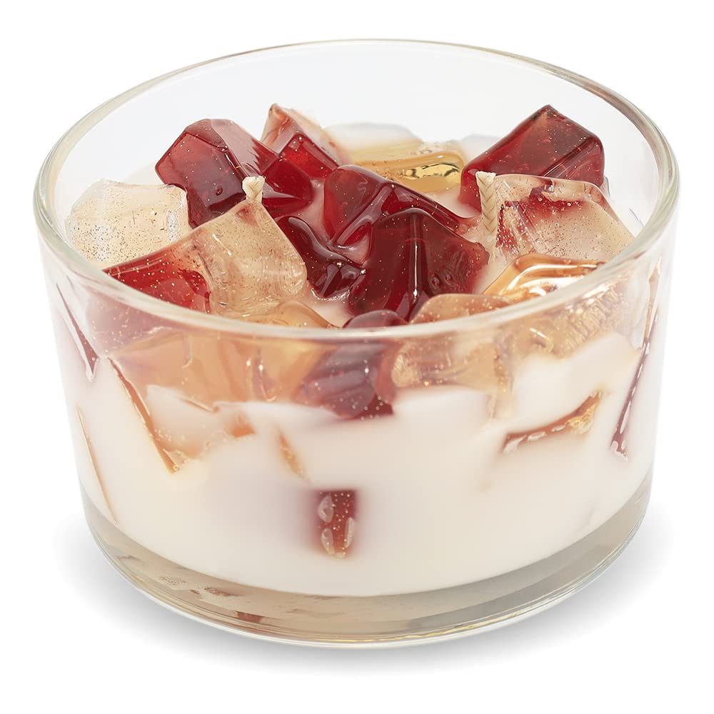 Primal Elements Two Wick Color Bowl Candle - Frosted Gingerbread Scented Candle for Home Decor, Aromatherapy & Holiday Gifting | Perfect for Christmas, Winter Evenings & Cozy Ambiance