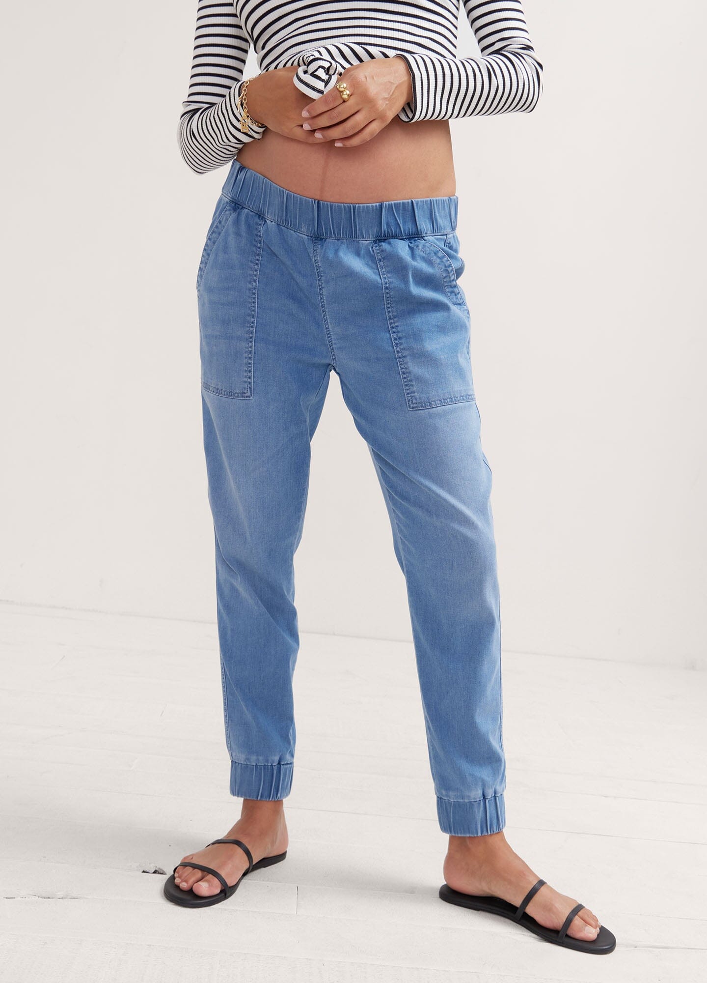 Stylish & Comfortable Easy Denim Joggers for Women & Men - Perfect for Casual Wear, Lounge & Outdoor Activities