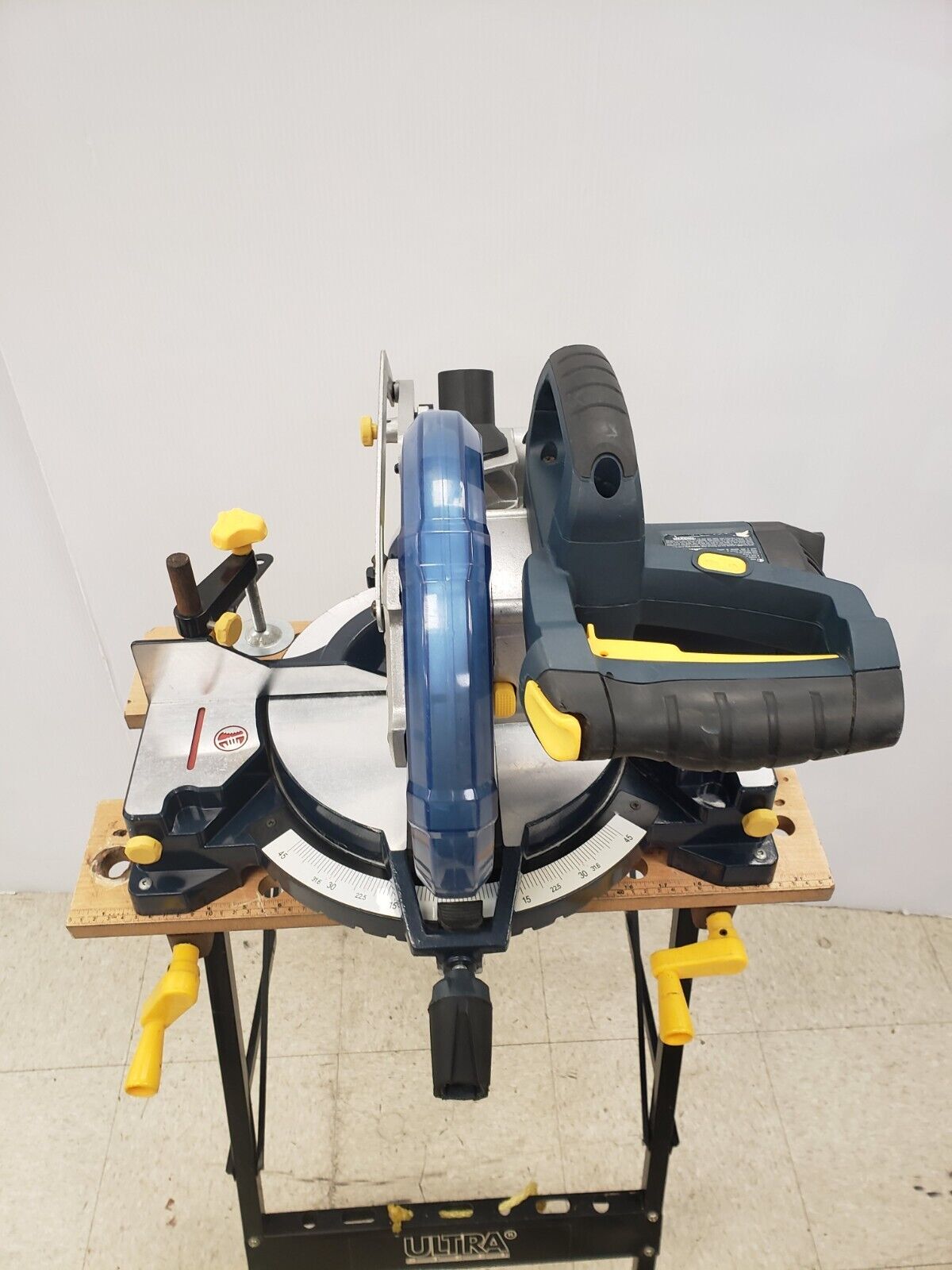 Mastercraft 55 07117 0 Miter Saw - 10-Inch Precision Cutting Tool for Woodworking & DIY Projects - Perfect for Crown Molding, Baseboards & Trim Work