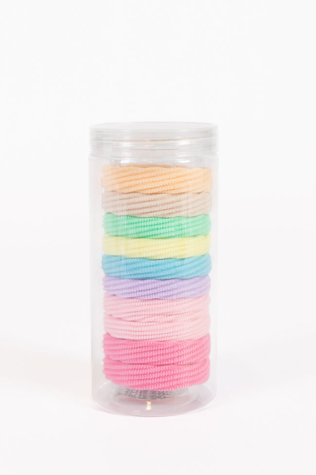 Colorful Soft Hair Ties Set - 12 Pack Gentle No Damage Hair Elastics for Women & Girls - Perfect for Ponytails, Braids, Workouts & Everyday Use