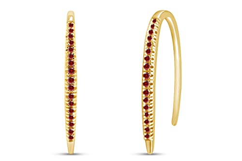 Yellow Gold Over : Simulated Garnet