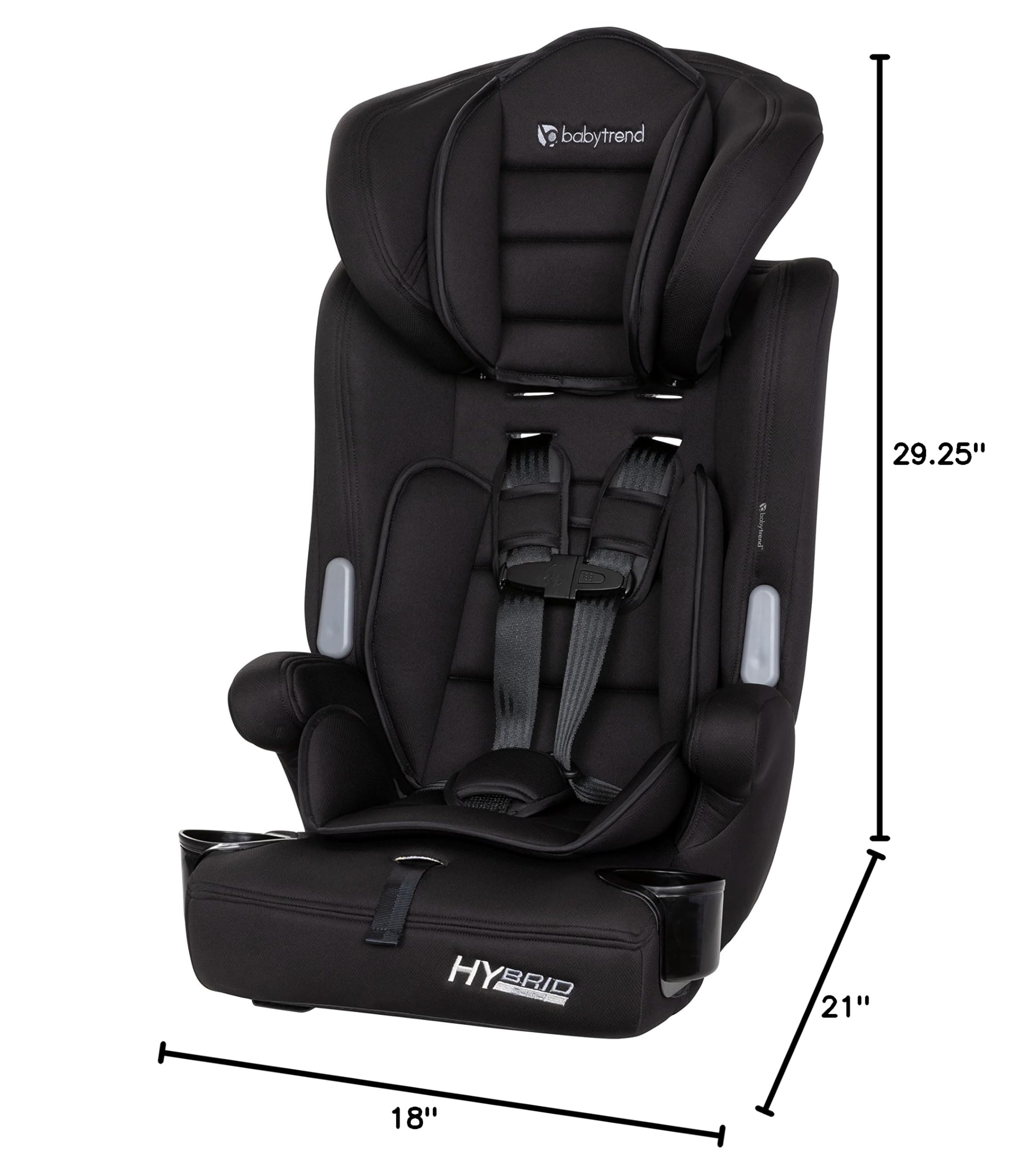 Baby Trend Hybrid™ 3-in-1 Convertible Booster Car Seat for Toddlers & Kids - Safe & Comfortable for Travel, School & Family Road Trips