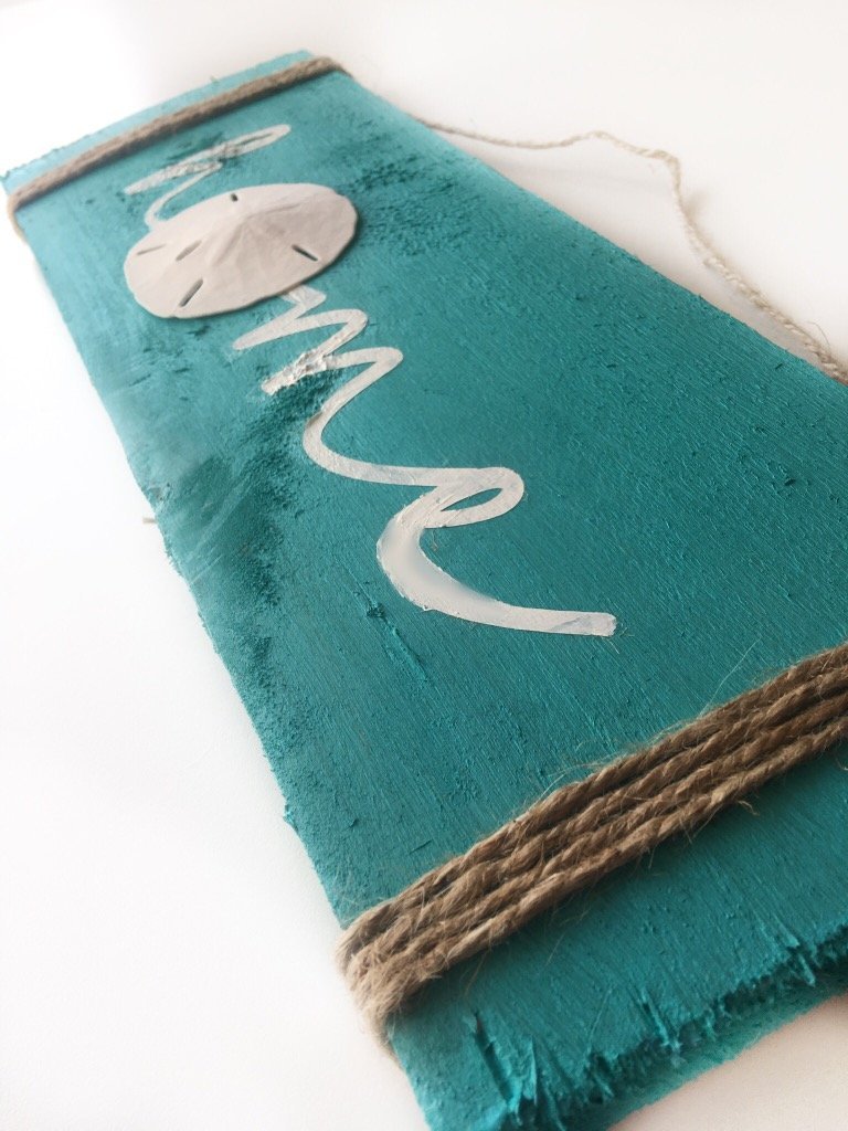 Wooden Beach House Decor Sign for Coastal Home