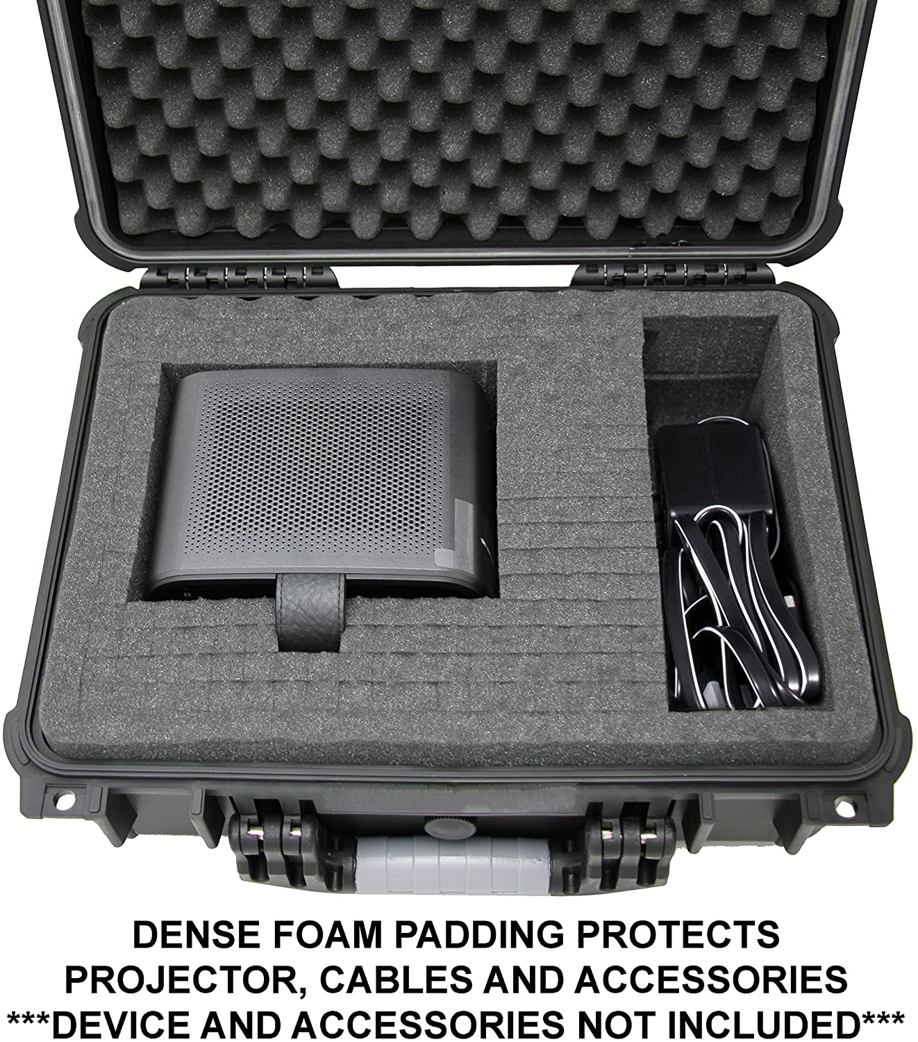 Casematix Waterproof Portable Projector Carry Case - Compatible with Nebula Mars 2 Pro & Nebula Mars Projector by Anker - Protective Storage for Outdoor Movie Nights & Travel
