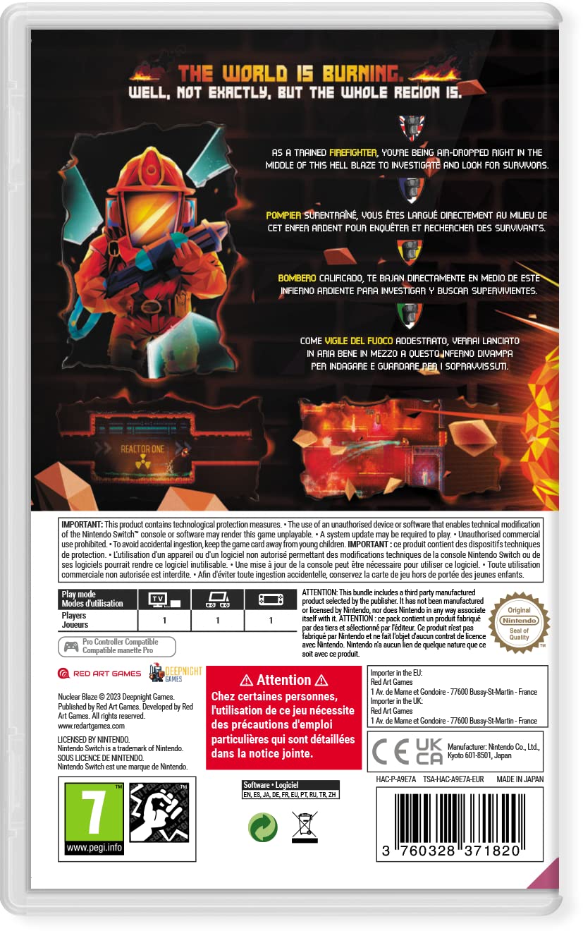 Nuclear Blaze for Nintendo Switch - Action-Packed Adventure Game | Perfect for Home & Travel Gaming