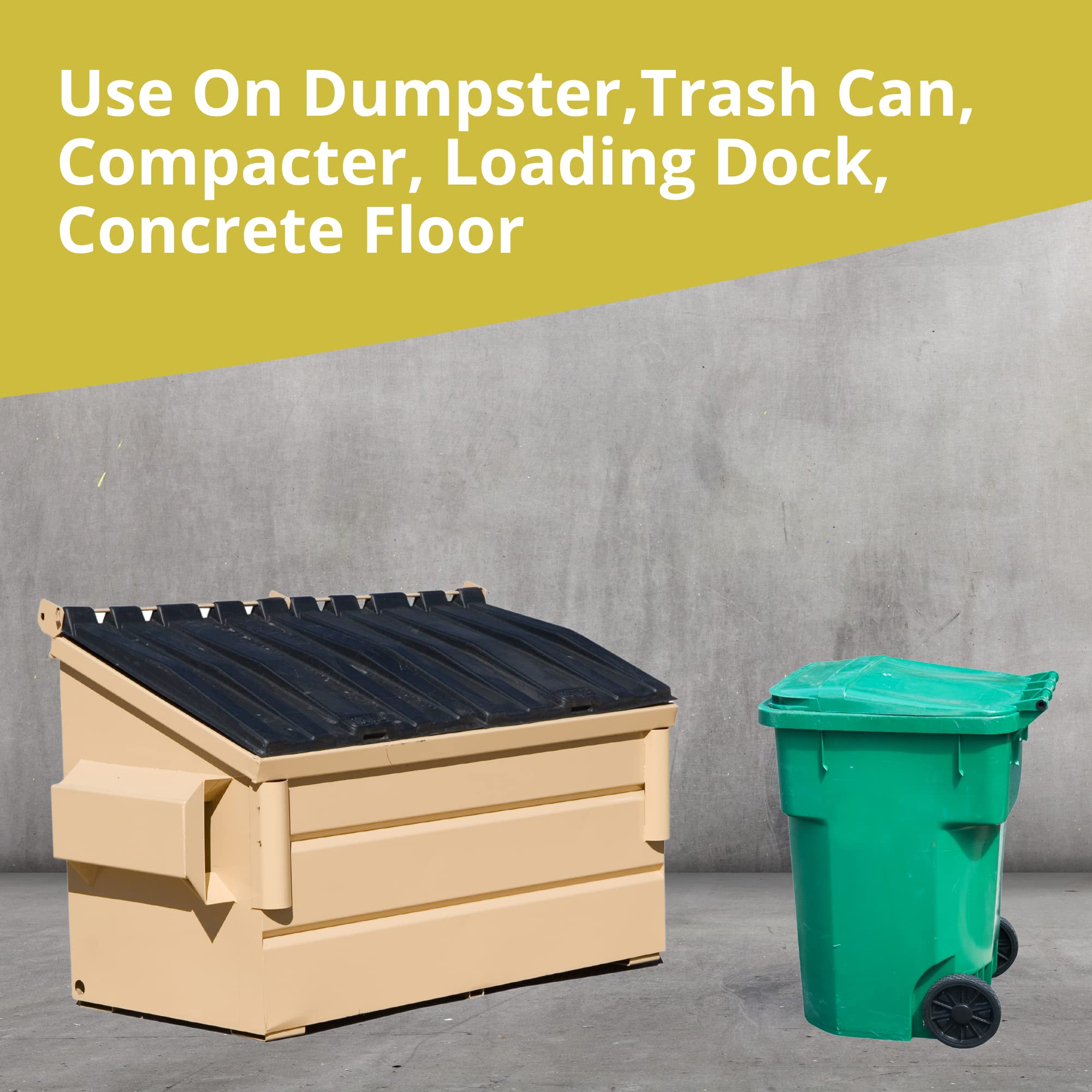 Diversey Suma Dumpster Fresh Cleaner & Deodorizer - 32 oz (4-Pack) | Industrial Strength Trash Can & Garbage Bin Deodorizing Solution | Perfect for Restaurants, Hotels & Commercial Kitchens