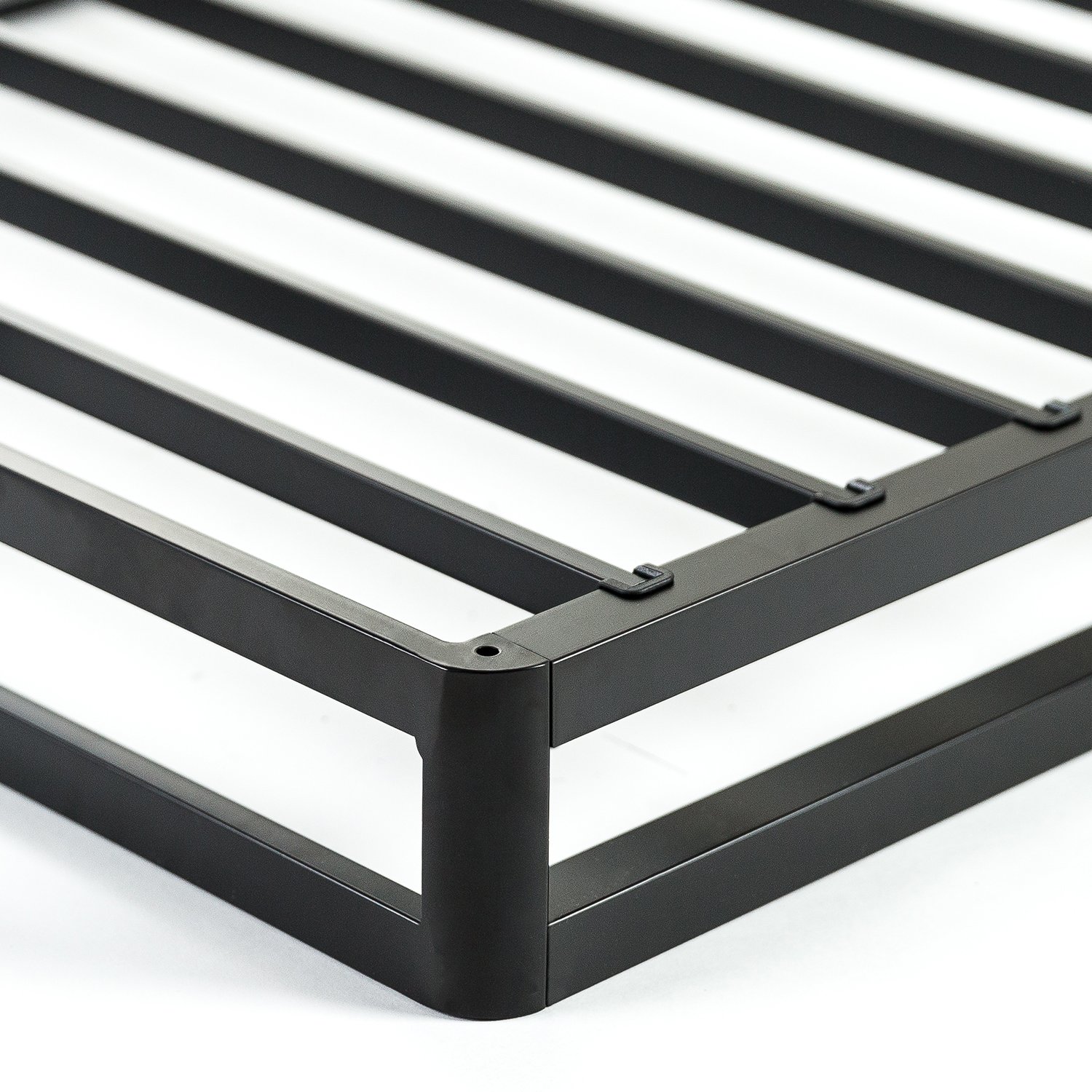 ZINUS 4 Inch Quick Lock Metal Smart Box Spring Mattress Foundation - Strong Steel Frame, Easy Assembly, Full Size, White - Perfect for Bedroom, Guest Room & Dormitory Use